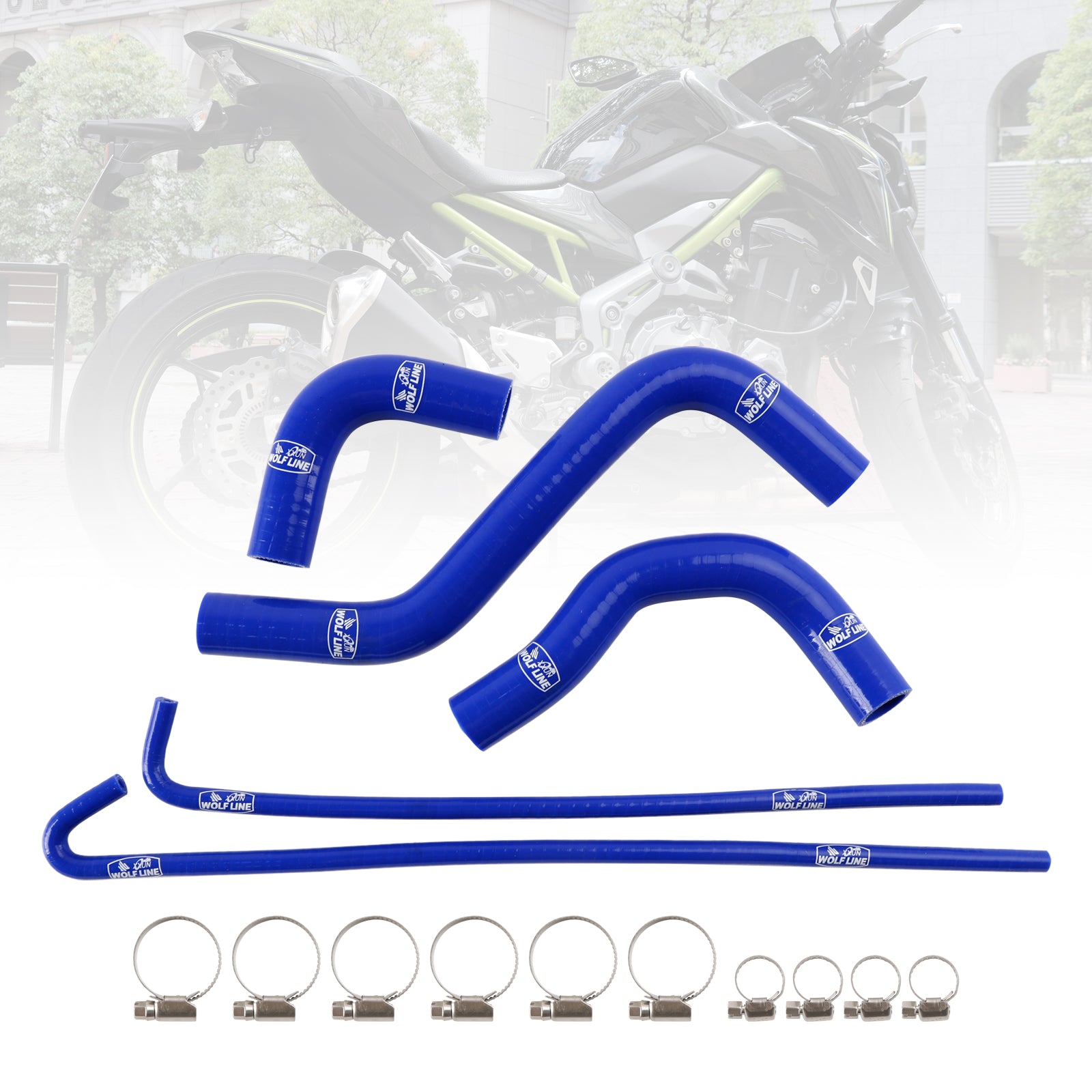 2017-2024 Kawasaki Z900 Silicone Radiator coolant Hose kit