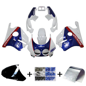 Amotopart 1990-1998 Honda CBR250RR MC22 White Blue Fairing Kit