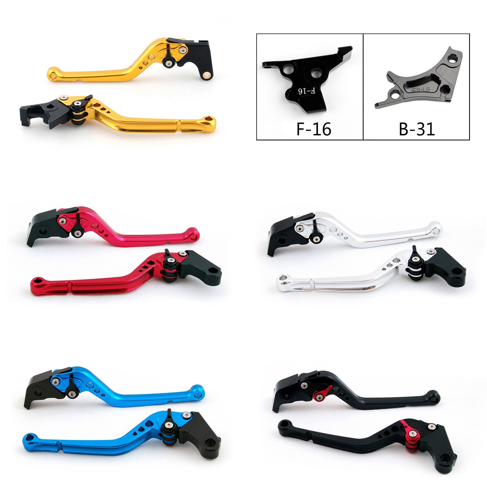 17-18 BMW G310R G310GS Motorcycle Long Adjustable Brake Clutch Levers BK