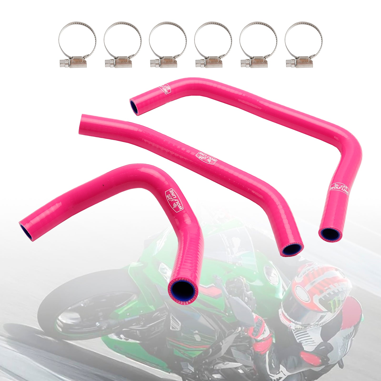 Silicone Radiator Hose Kit Compatible With Kawasaki ZX4R / ZX4RR