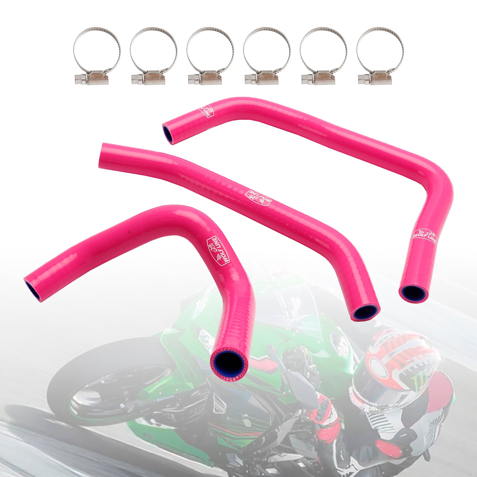 Kit tubo flessibile refrigerante radiatore in silicone Kawasaki ZX4R ZX-4RR 23-24