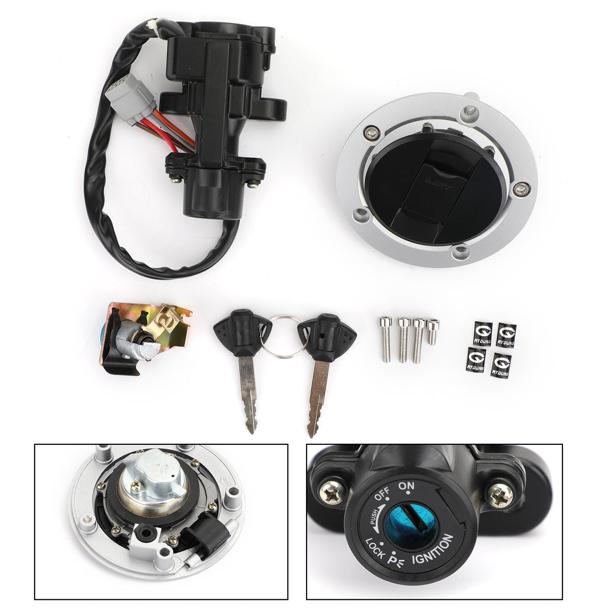 2006-2018 Suzuki GSXR 600 750 Ignition Switch Fuel Gas Cap Seat Lock Keys