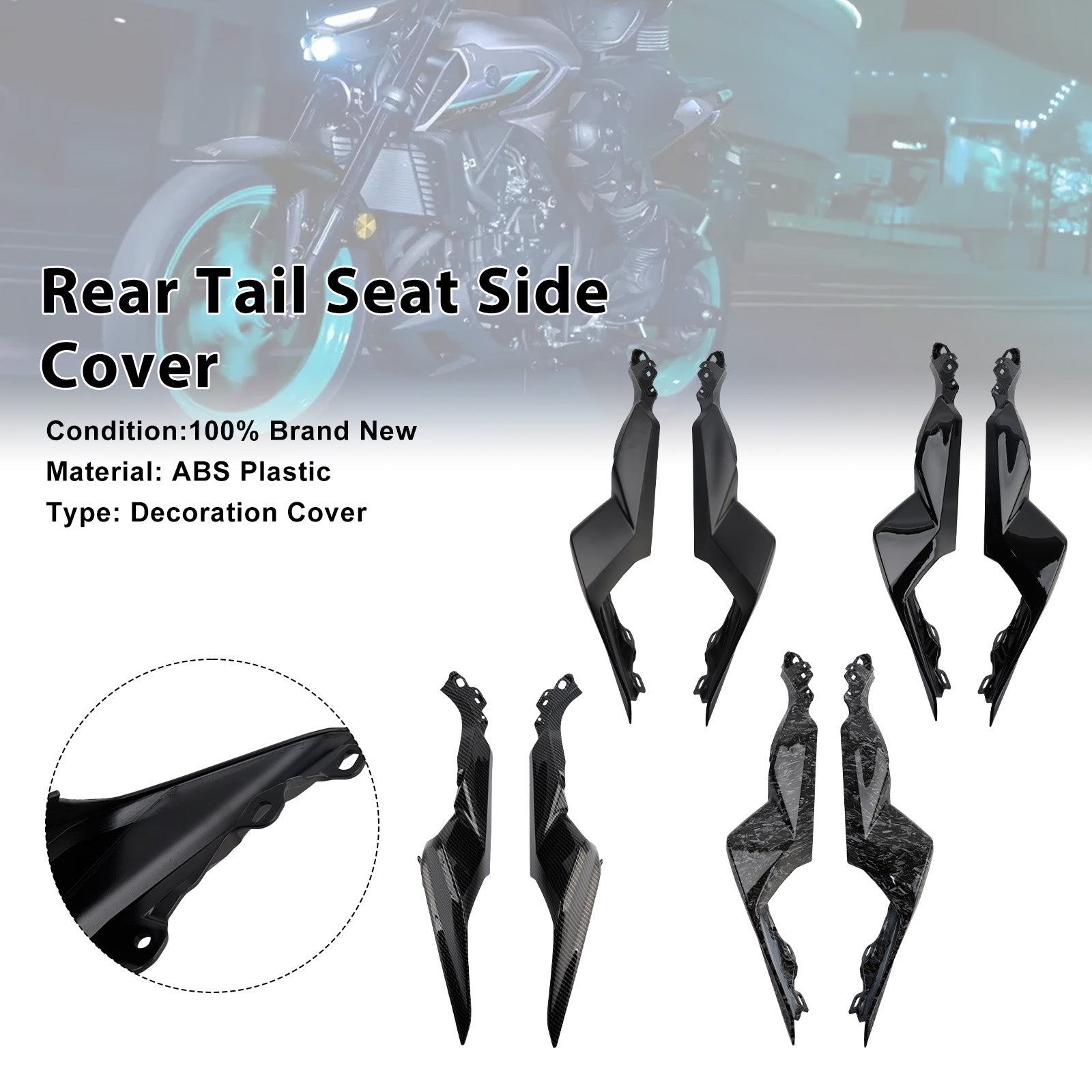 2025-2026 Yamaha YZF-R3 R25 MT-03 Rear Tail Seat Side Cover Fairing
