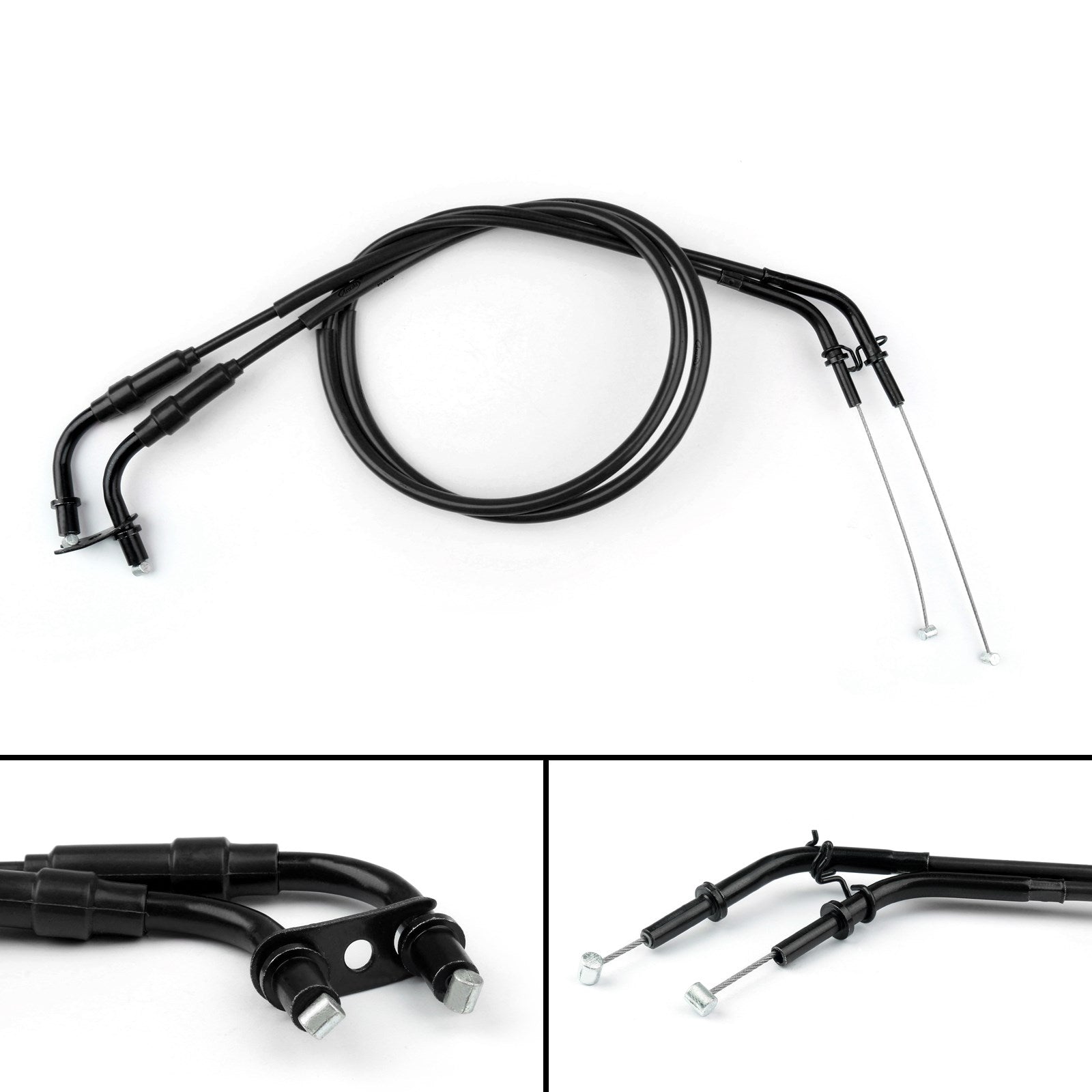 Cable del acelerador Línea alámbrica de empuje/tracción de gas para Kawasaki Z1000 Z 1000 2014-2016 negro