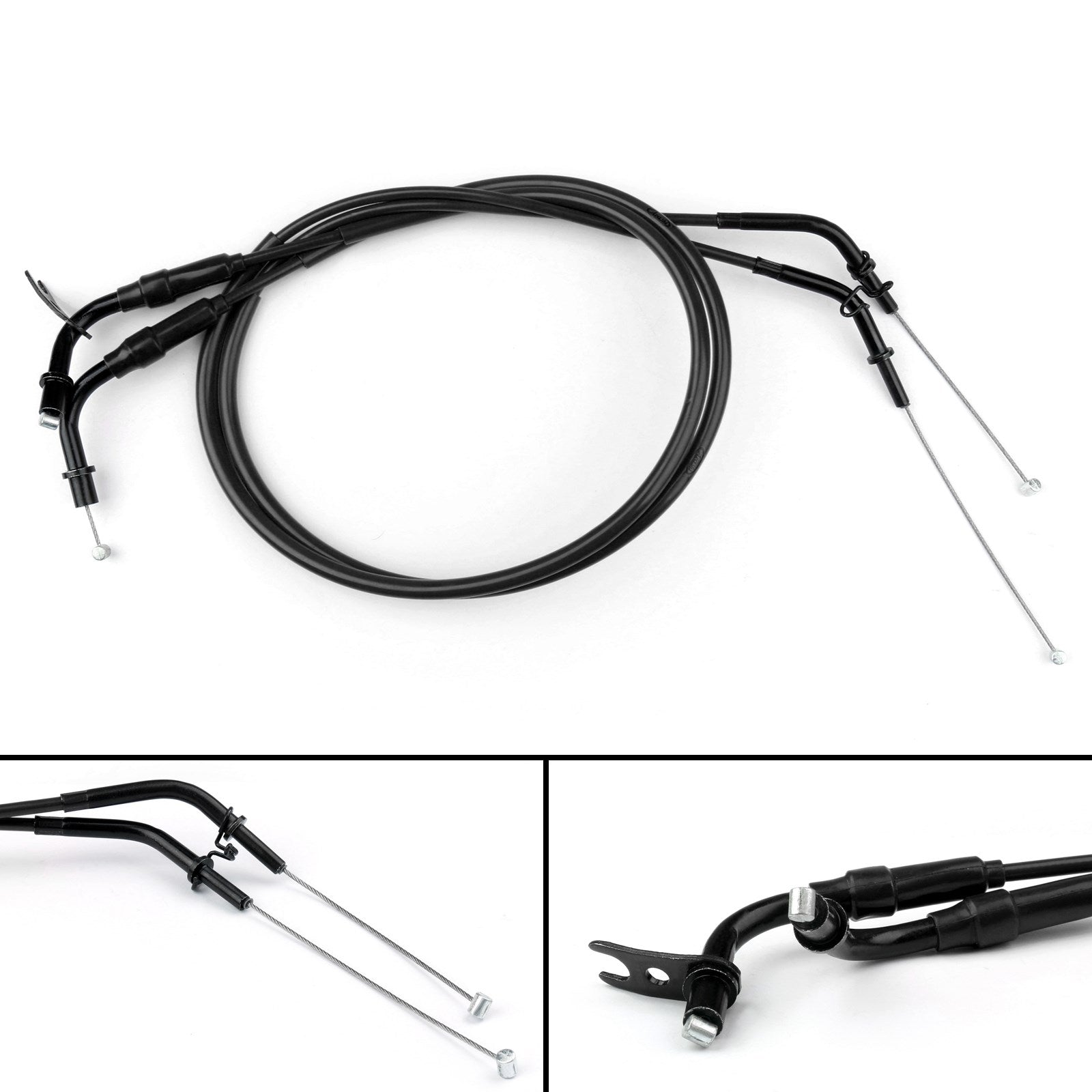 Cable del acelerador Línea alámbrica de empuje/tracción de gas para Kawasaki Z1000 2011-2013 negro