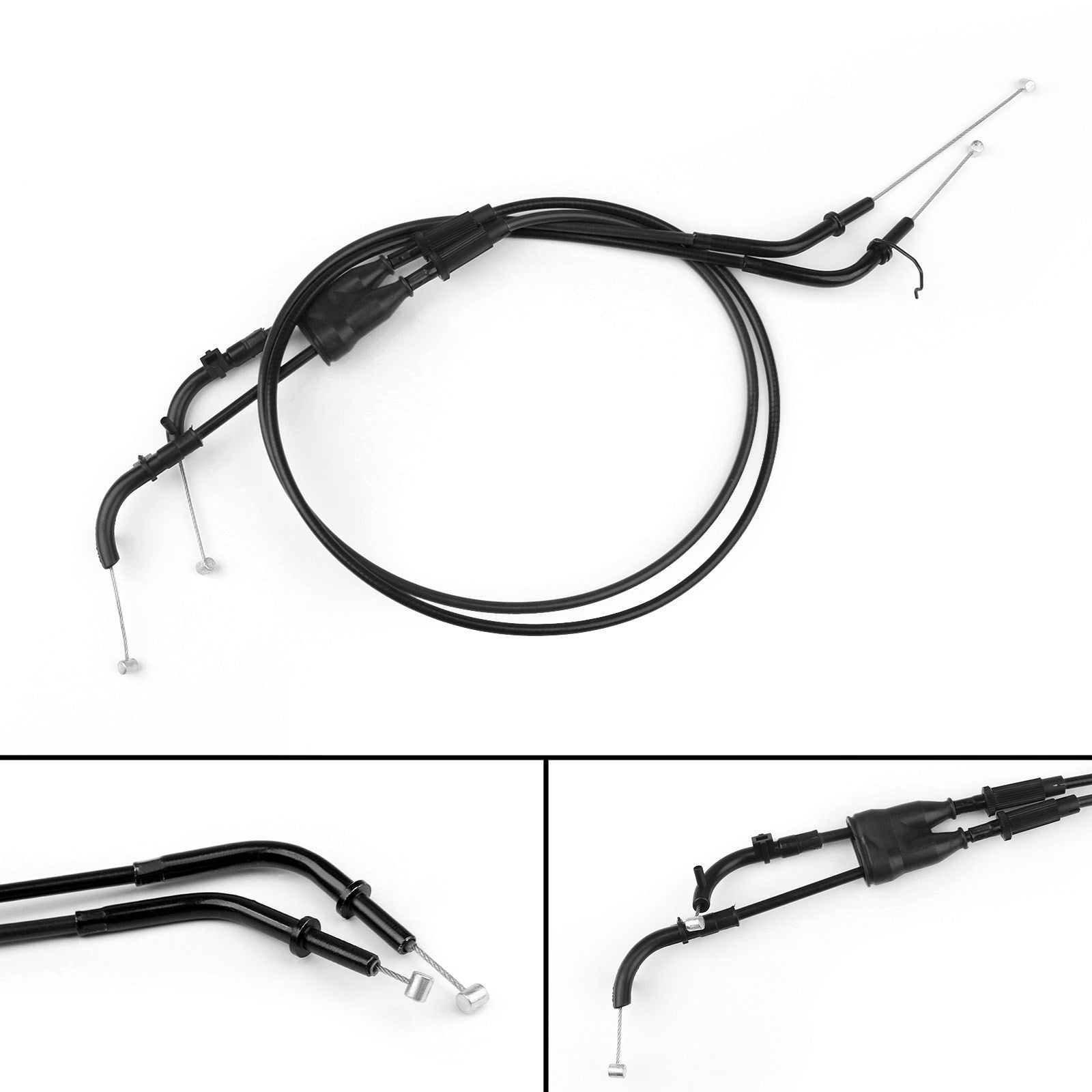 Cable de acelerador de motocicleta para Kawasaki Ninja ZX6R ZX600P 2007 2008 negro