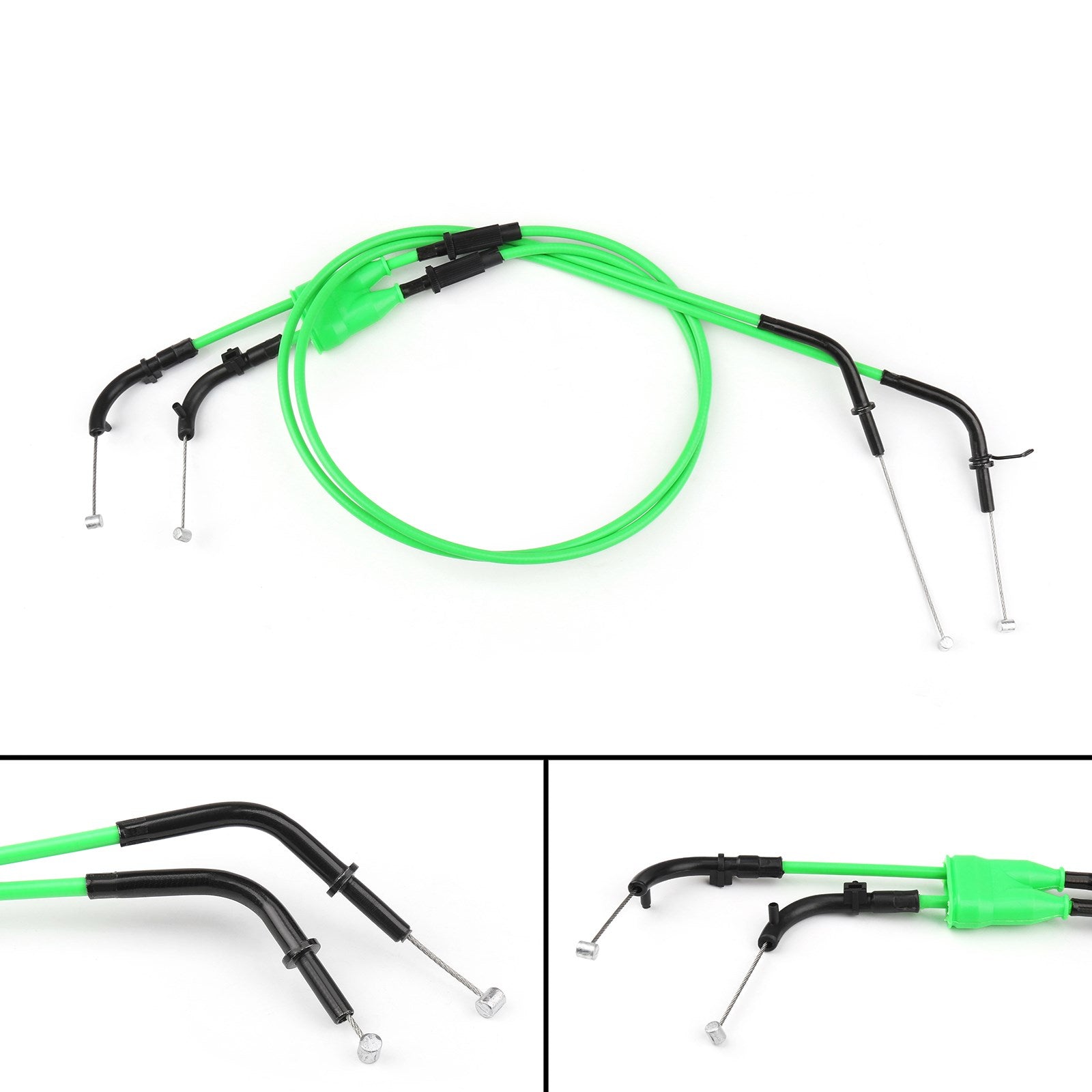 Cable de acelerador de motocicleta para Kawasaki Ninja ZX6R ZX600P 2007 2008 verde