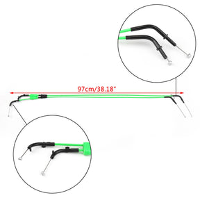 Motorcycle Throttle Cable Wire For Kawasaki Ninja ZX6R ZX600P 2007 2008 Green