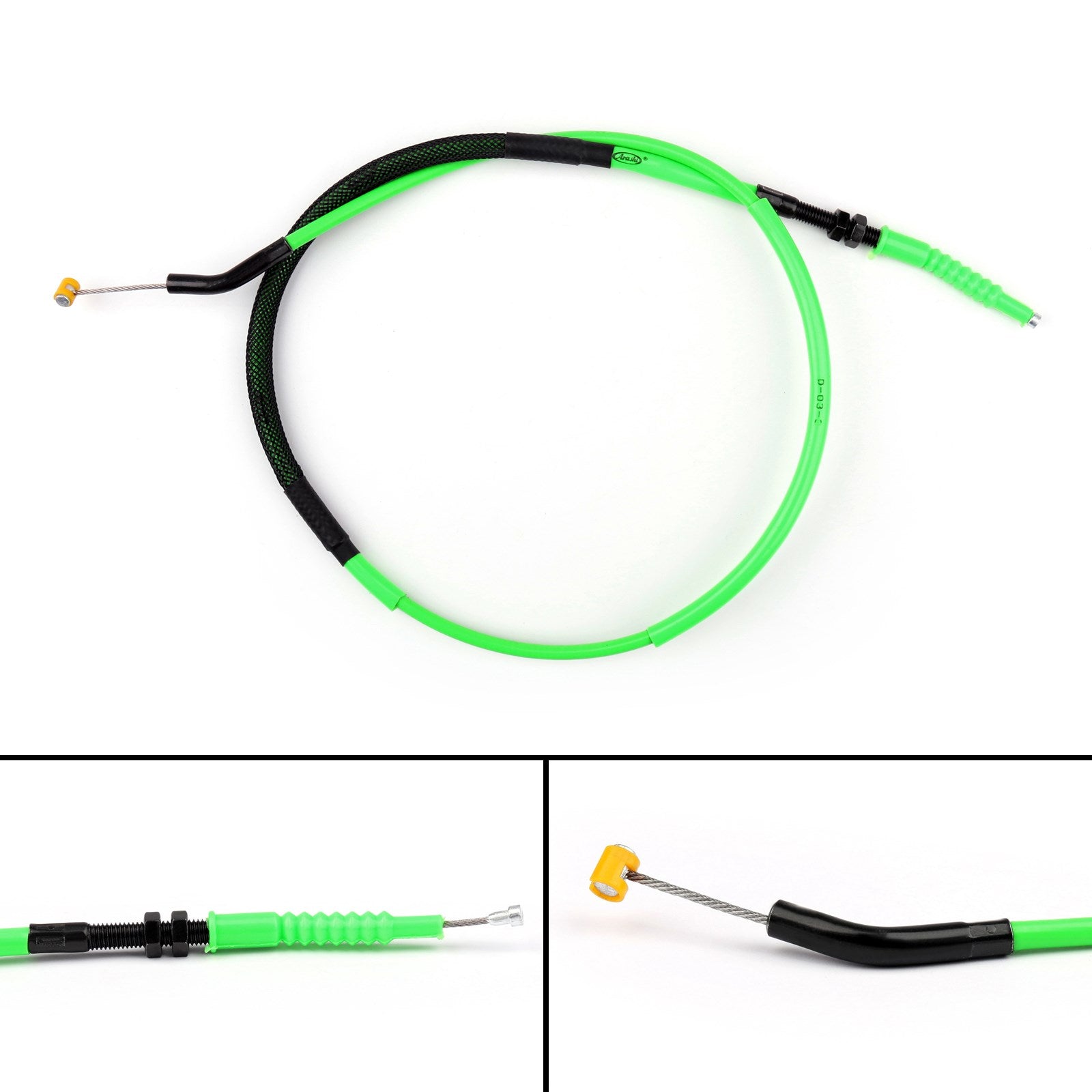 Reemplazo del cable del embrague del alambre de acero para Kawasaki Ninja ZX-6R 2009-2016 Verde