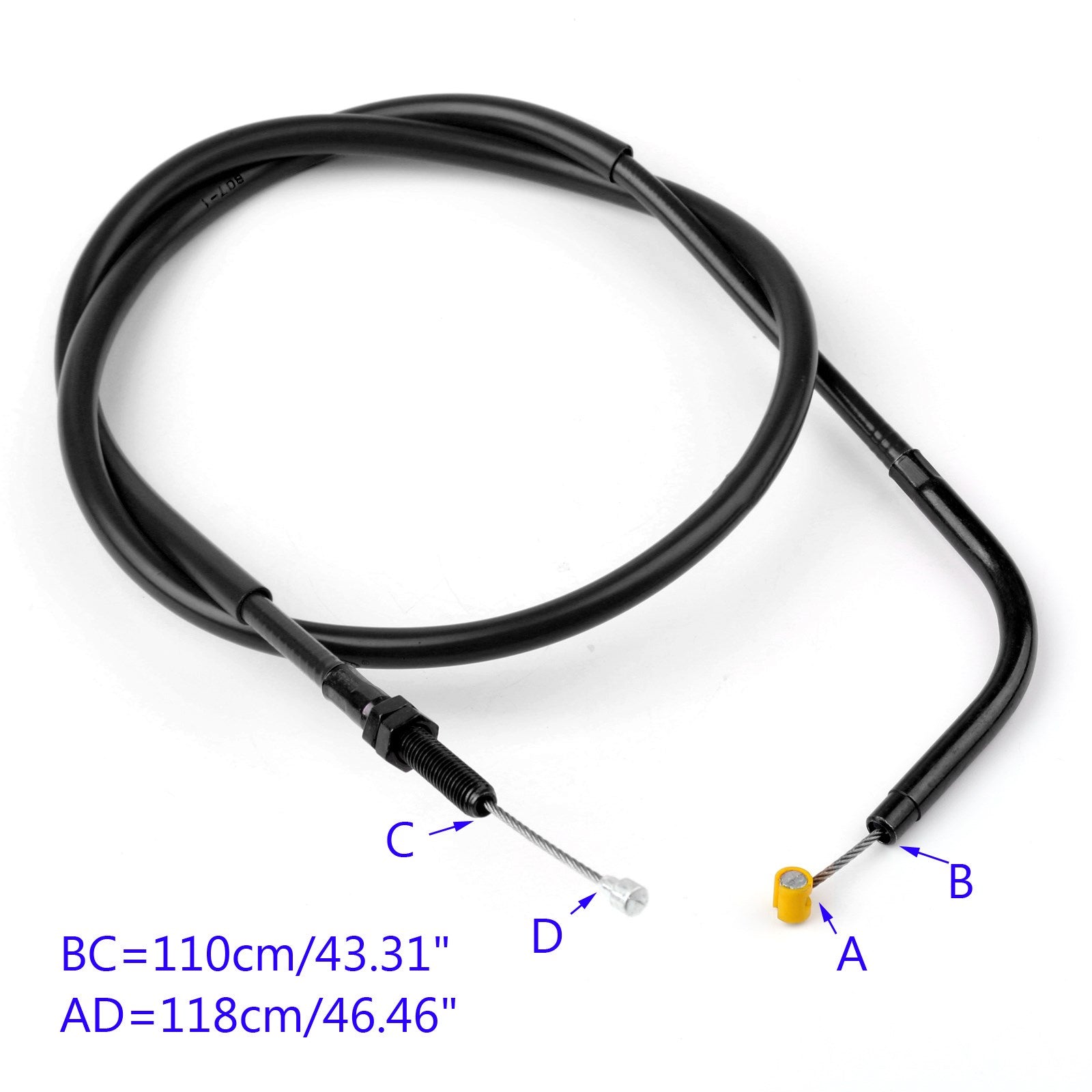 14-17 Yamaha MT-09 Reemplazo de cable de embrague de acero de alambre de motocicleta BK