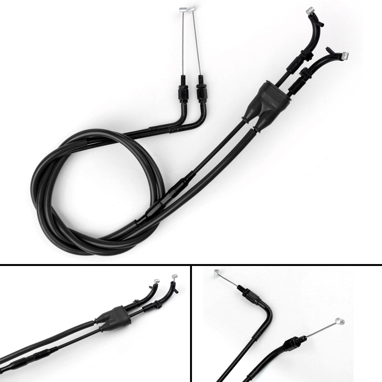 Cable del acelerador Línea alámbrica de empuje/tracción de gas para Yamaha 2014-2017 MT-09 MT09 NEGRO