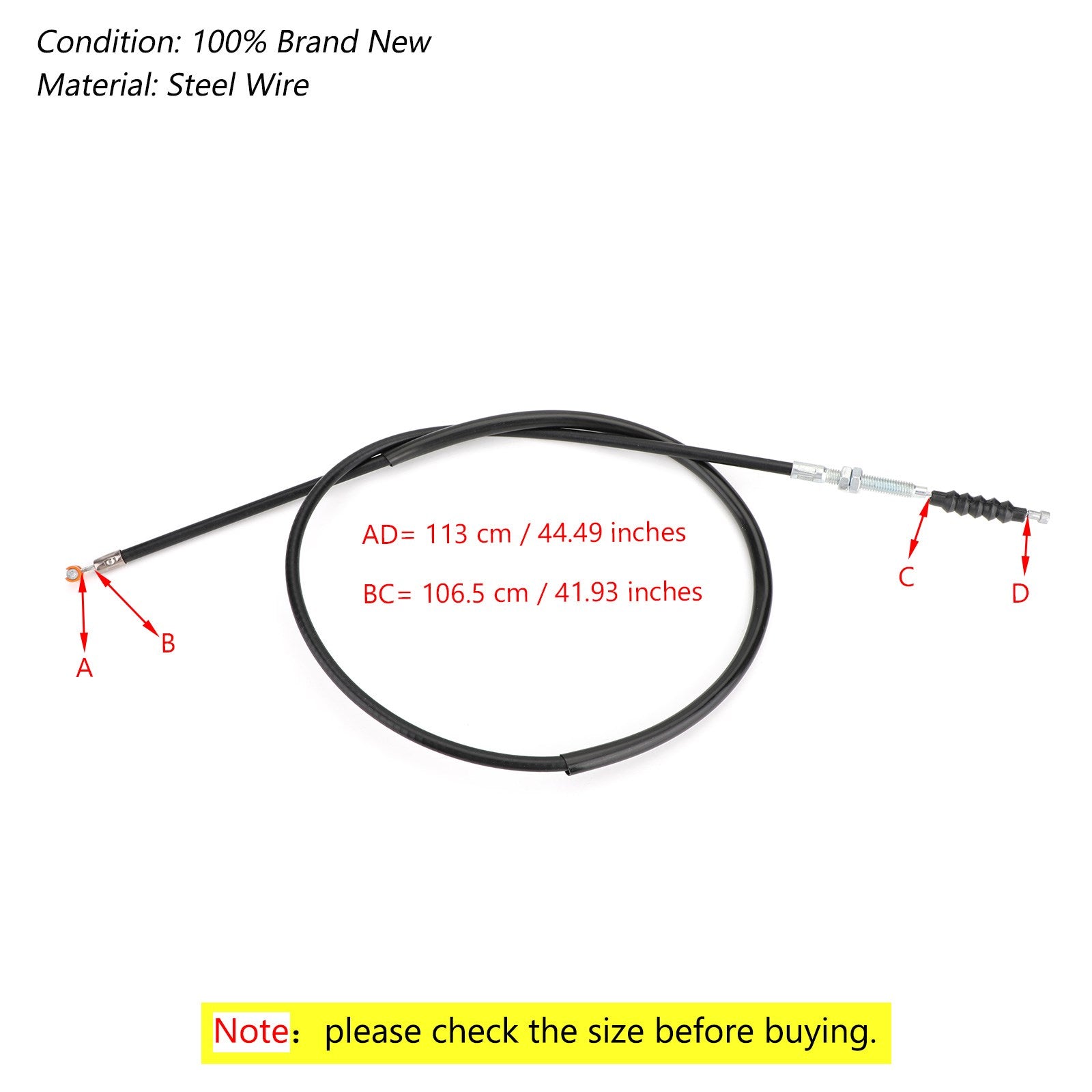 Câble d'embrayage de moto 22870-MGS-D31 pour Honda NC700 NC700X/S NC750 NC750X/S