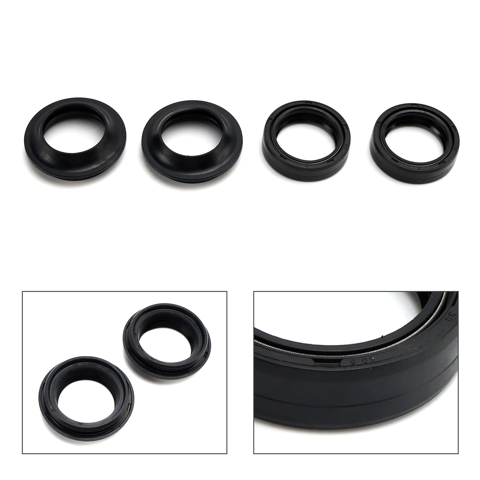 95-07 Suzuki AN125 VECSTAR 96-00 Suzuki VECSTAR 99 Suzuki GS125 74-79 Suzuki GT125 78-79 Suzuki GT125E 73-74 Suzuki GT185 79-81 Suzuki GT200 85-87 Suzuki RG80C 73-77 Suzuki TS125 Fork Oil Seal Wiper Set 3UH-F3145-00 51153-16F00