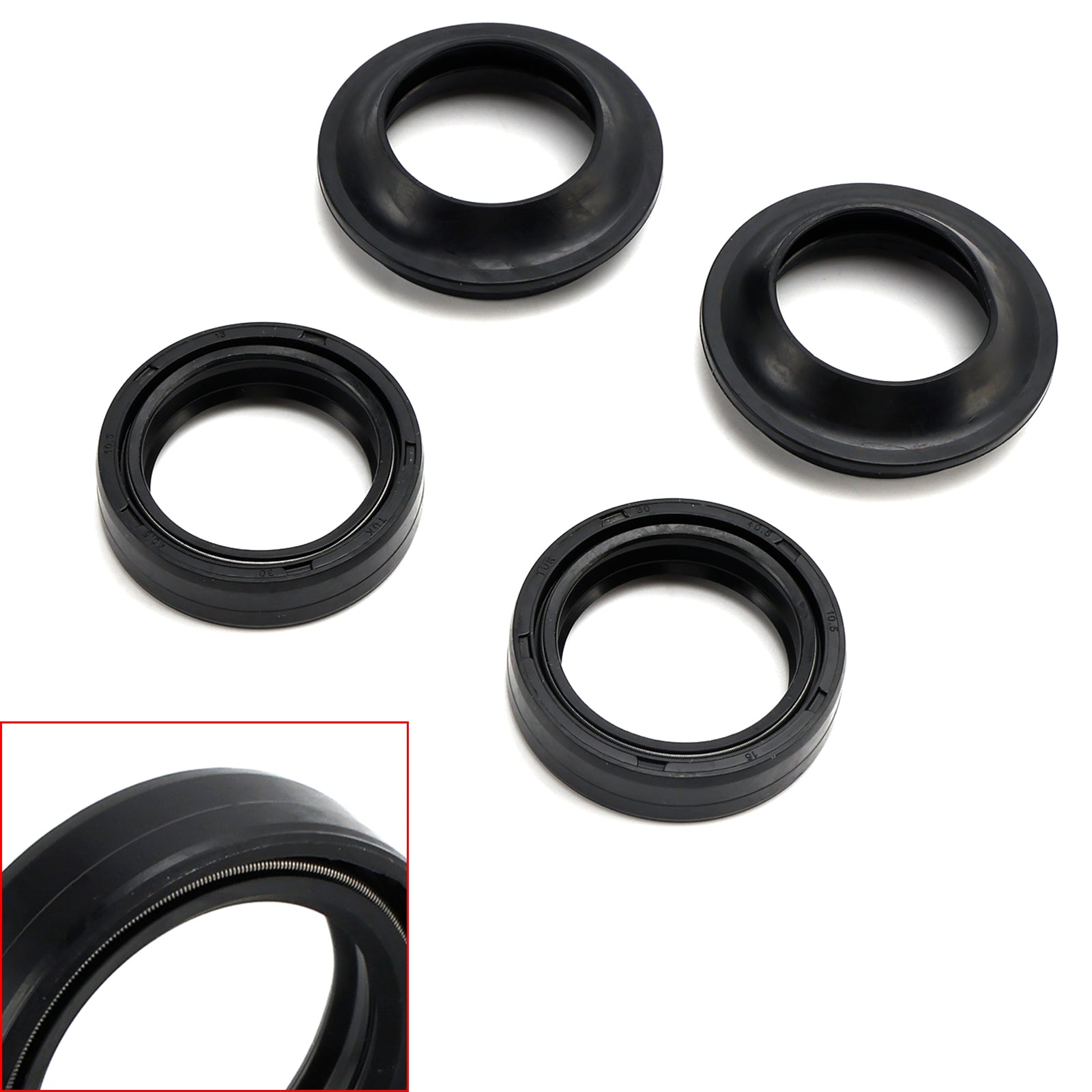 95-07 Suzuki AN125 VECSTAR 96-00 Suzuki VECSTAR 99 Suzuki GS125 74-79 Suzuki GT125 78-79 Suzuki GT125E 73-74 Suzuki GT185 79-81 Suzuki GT200 85-87 Suzuki RG80C 73-77 Suzuki TS125 Fork Oil Seal Wiper Set 3UH-F3145-00 51153-16F00