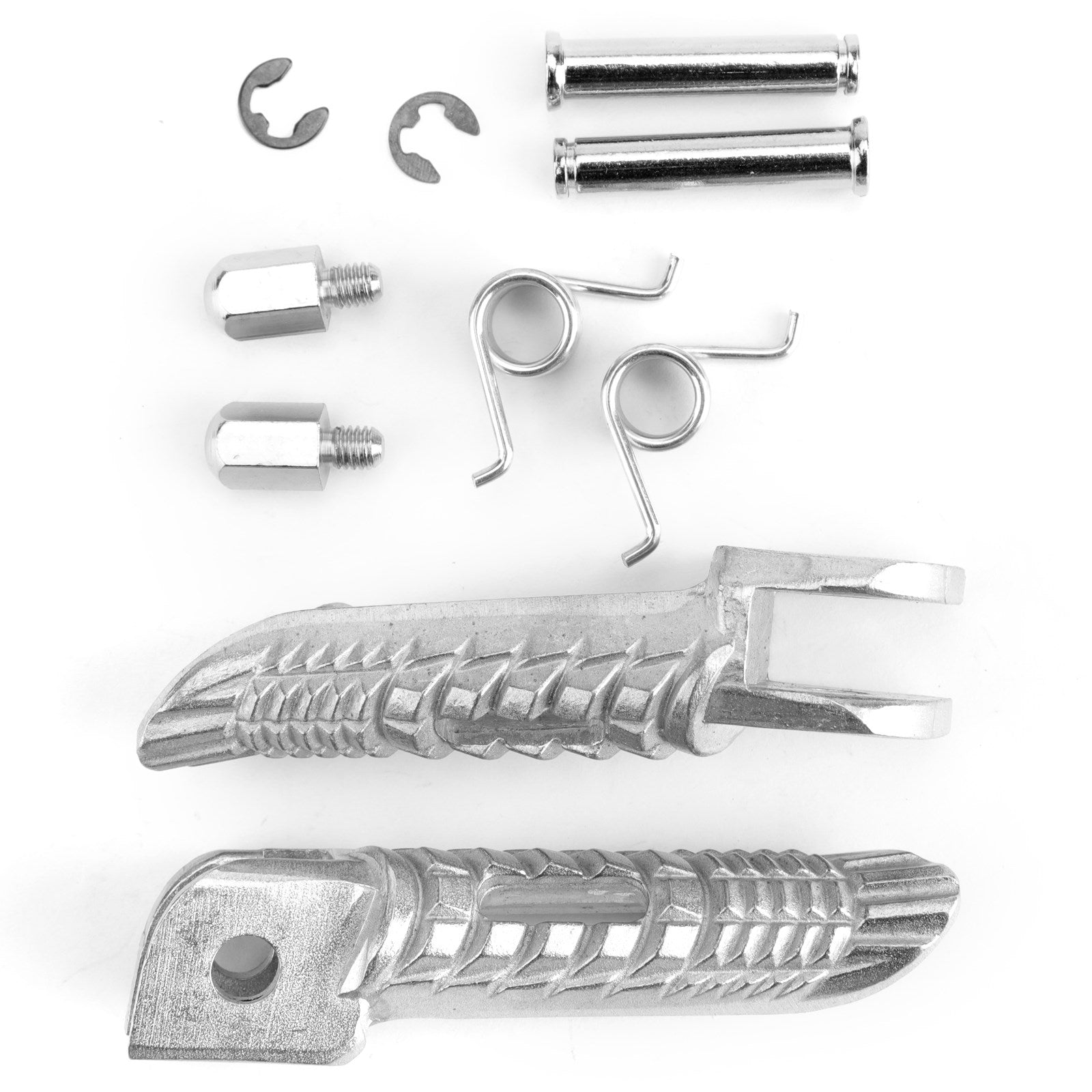 Front Foot Peg Footrest For Suzuki GSXR600 GSXR750 06-14 GSXR1000 2005-14 Silver