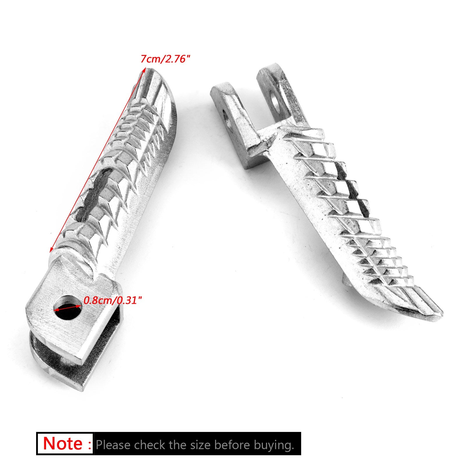 Front Foot Peg Footrest For Suzuki GSXR600 GSXR750 06-14 GSXR1000 2005-14 Silver