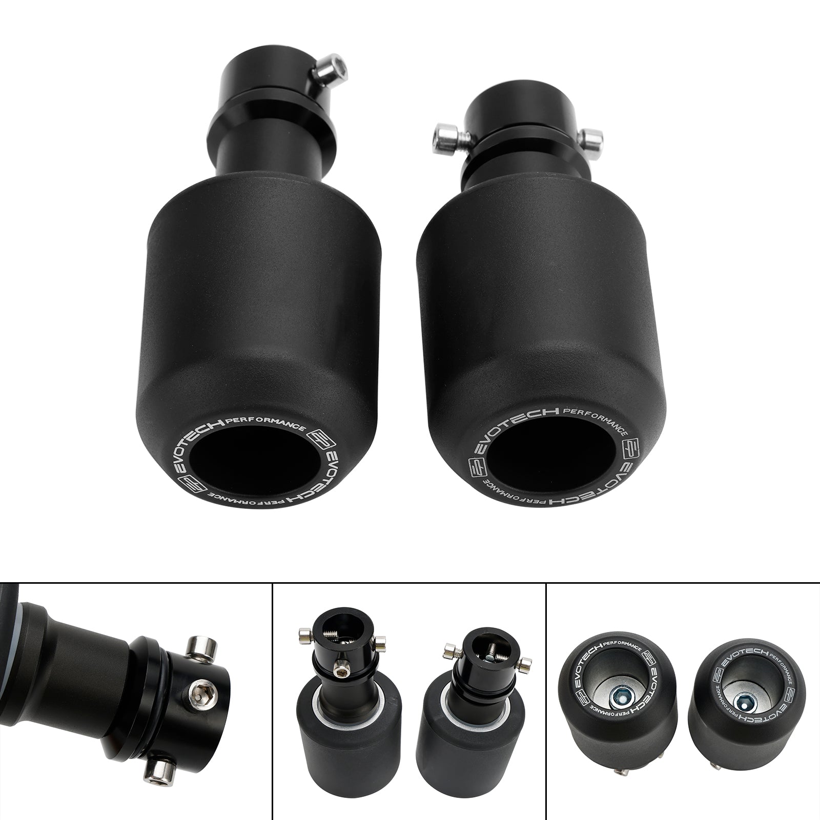 Cnc Anti-Crash Frame Sliders Protector Black For Kawasaki Zx-25R Zx-4R 22-23