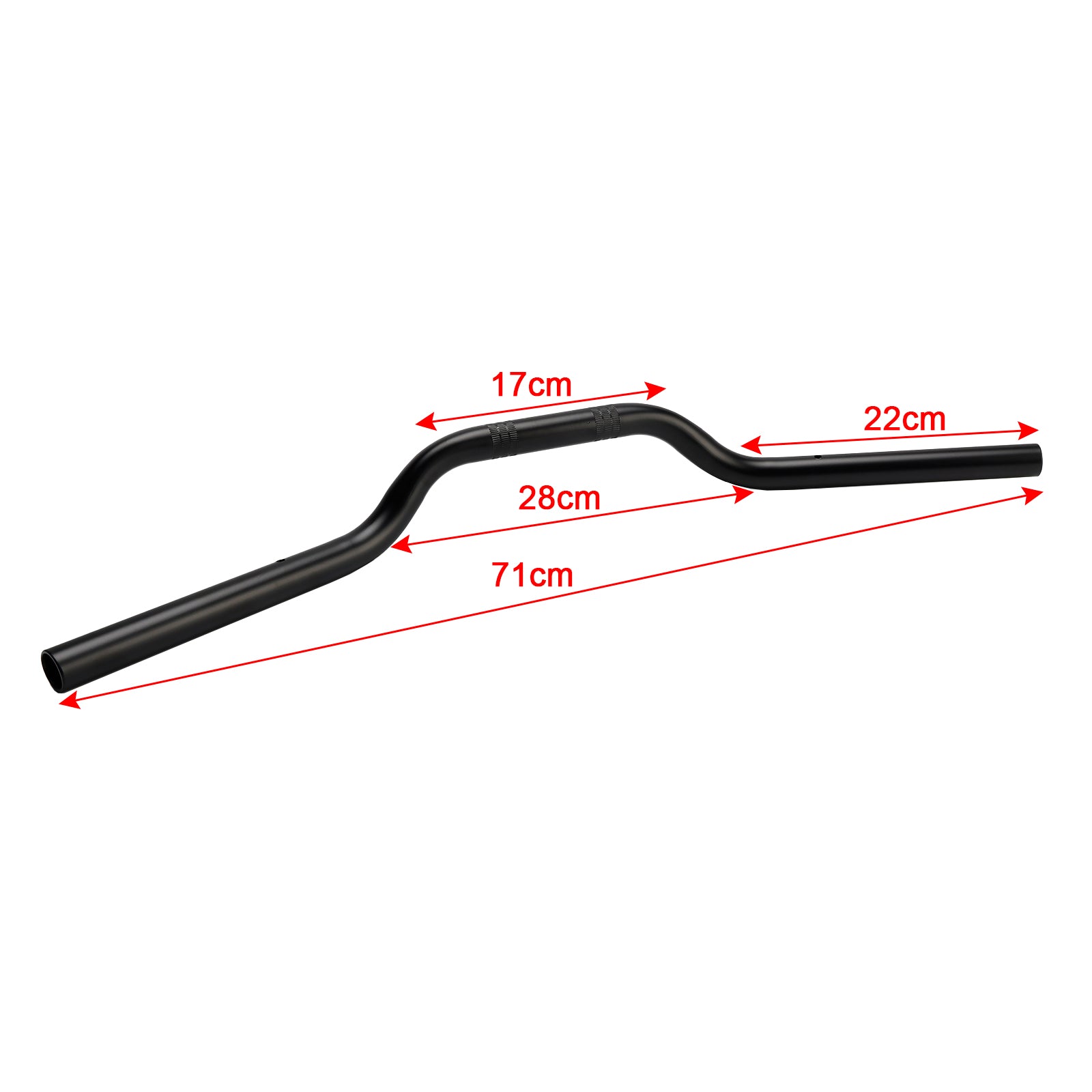 XL 25 mm 1" Sportster 1200 per 883 Manubrio Tracker Drag Nero