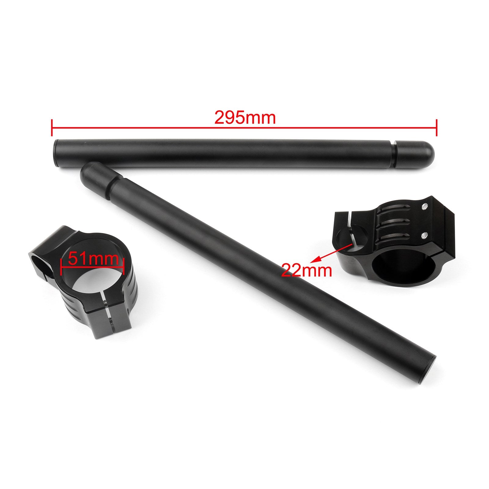 Universal Motoycycle Clip-On Lenker Für Aprilia RSV4 KAWASAKI ZX6R 51mm