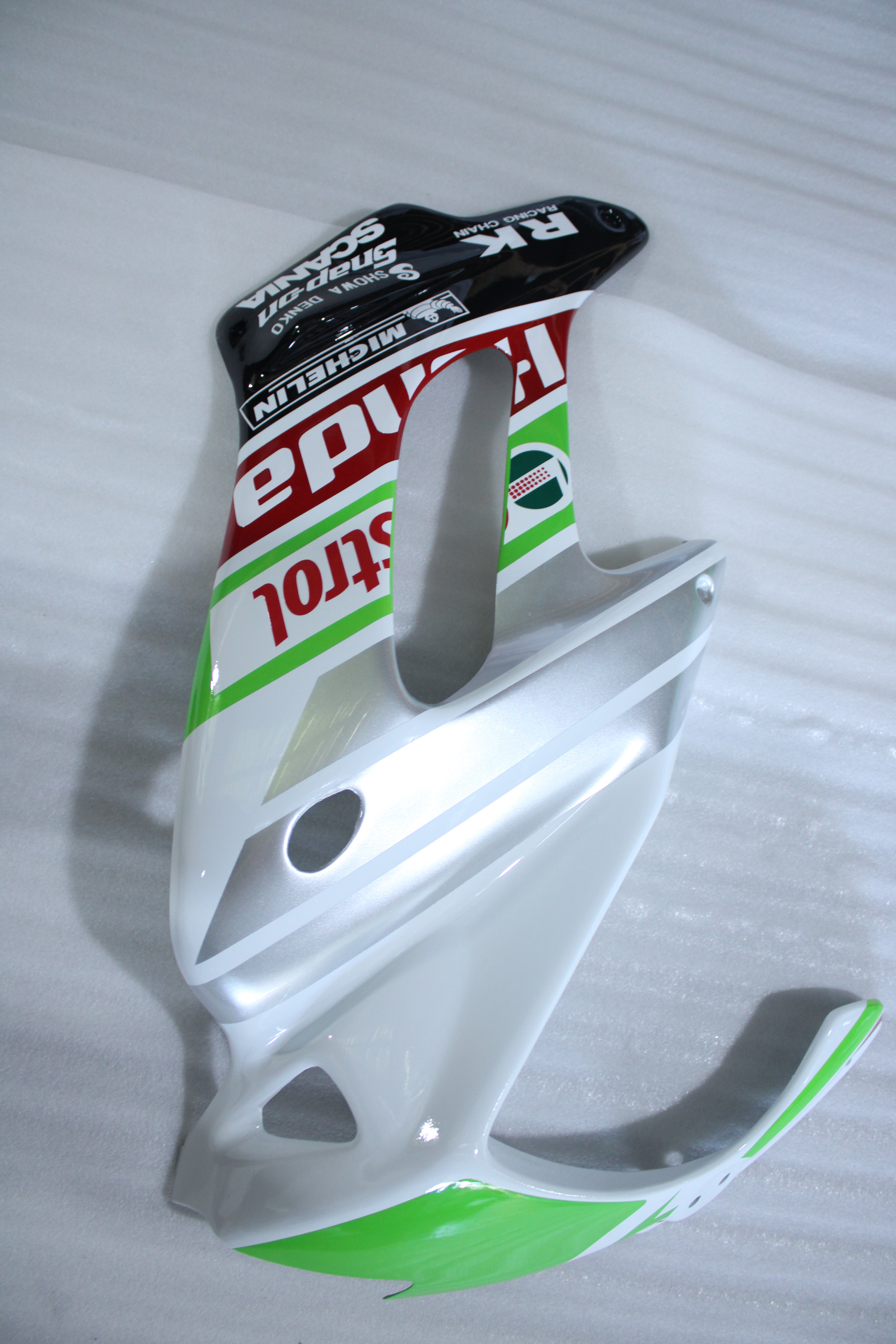 Amotopart 1997-2005 VTR1000F Honda White&Green Fairing Kit