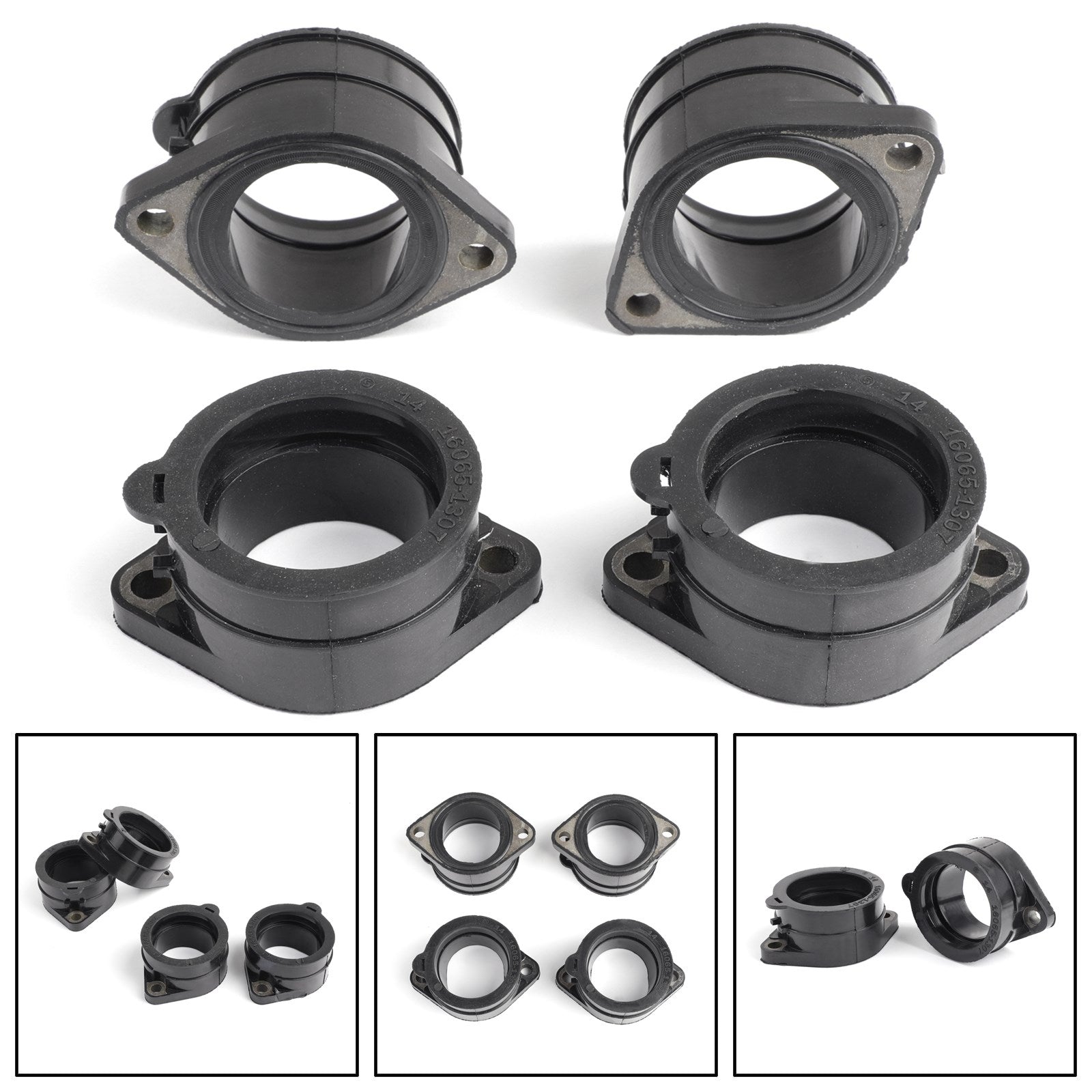 Rubber Throttle Body Intake Manifold Boot For Kawasaki GPZ ZRX 1100 12