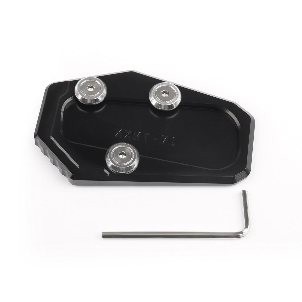 Seitenständer Kickstand Stützplatte Fußpolster für BMW R1200RT 2014-2015 Schwarz
