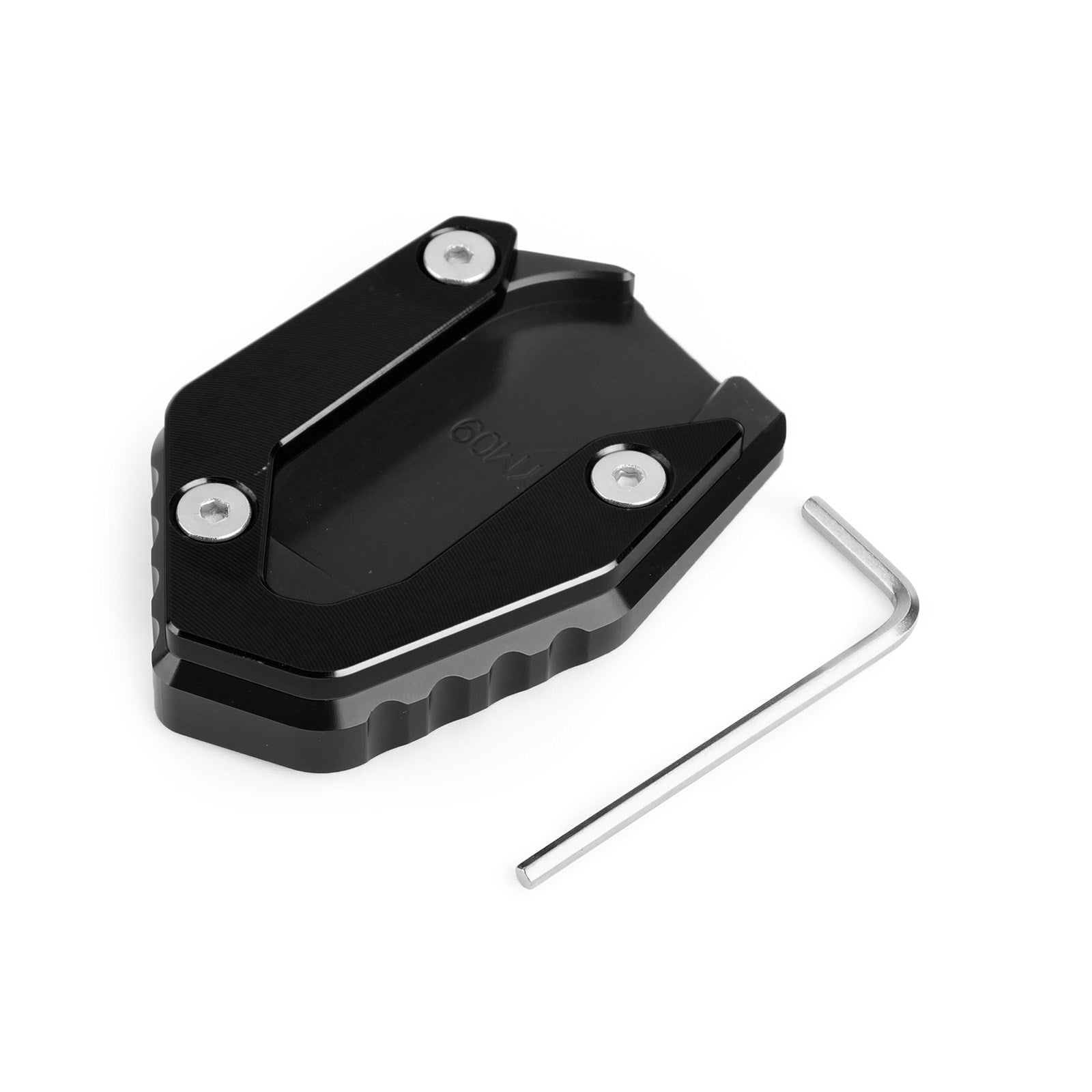 Seitenständer Kickstand Plate Pad für Yamaha MT09 FZ09 FJ09 TRACER 900 15–19 Schwarz