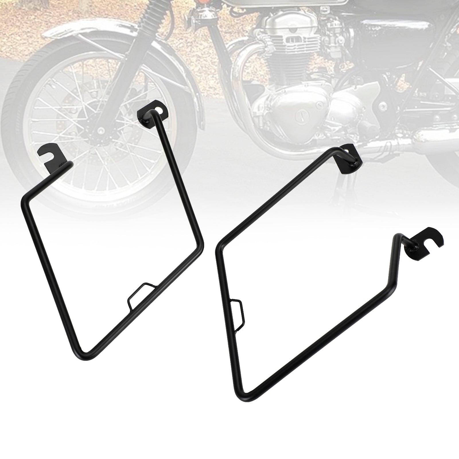 Luggage Rack Side Saddle Bag Mount Bracket for KAWASAKI W650 W800 cafe street