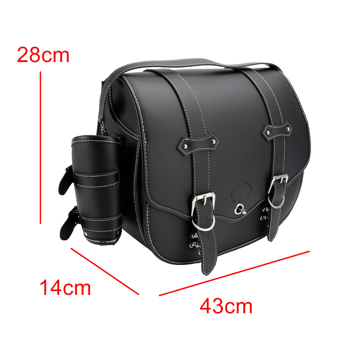 Quick Release Side Saddlebag Tool Luggage Pouch Storage Thicken Black For Motor