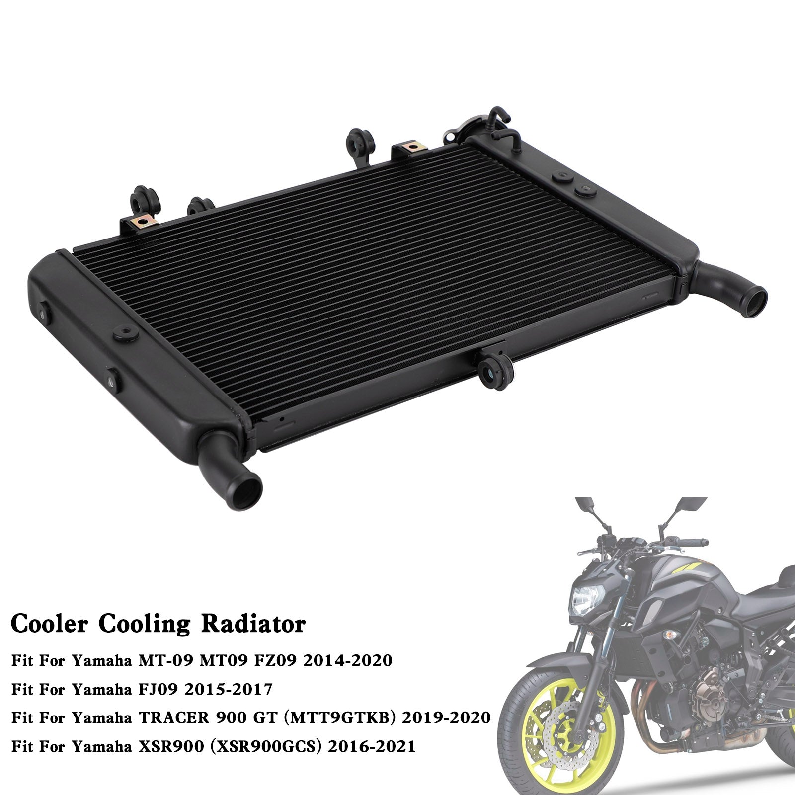 Yamaha FJ09 MT09 MT-09 TRACER 900 XSR900 Radiator Cooler Cooling