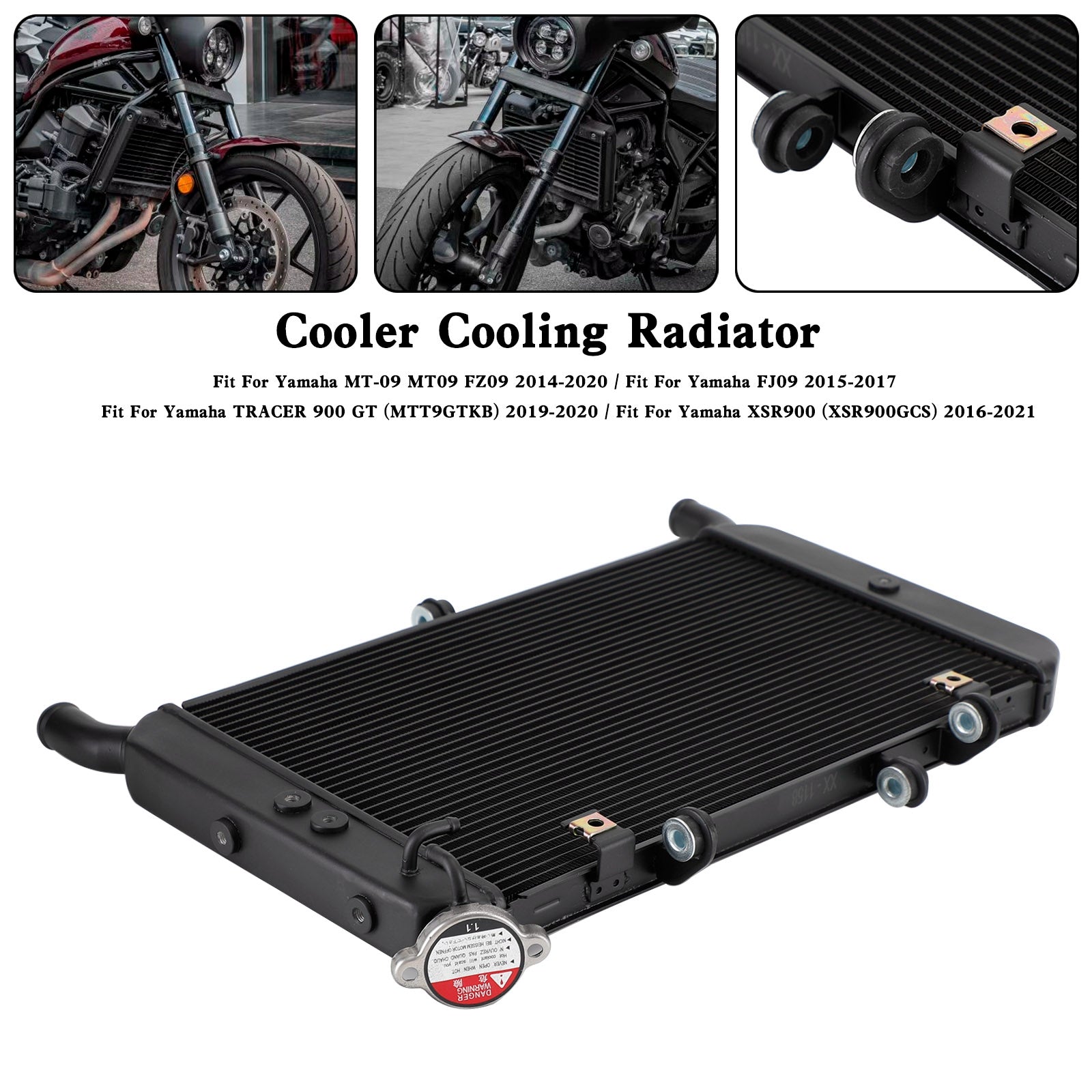 Yamaha FJ09 MT09 MT-09 TRACER 900 XSR900 Radiator Cooler Cooling