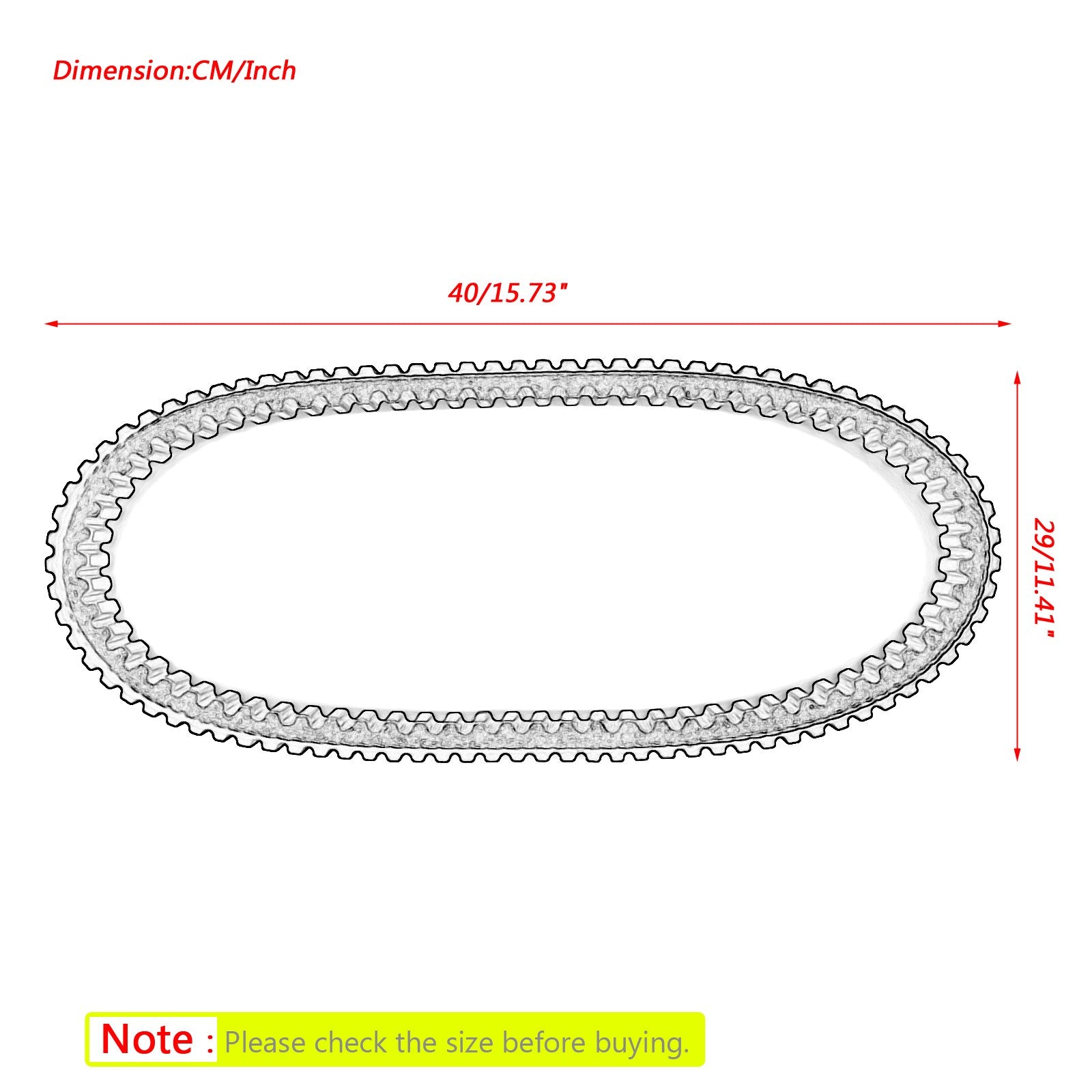 Drive Belt For Arctic Cat 0227-103 Cheetah Cougar EXT Pantera Jag Panther Puma