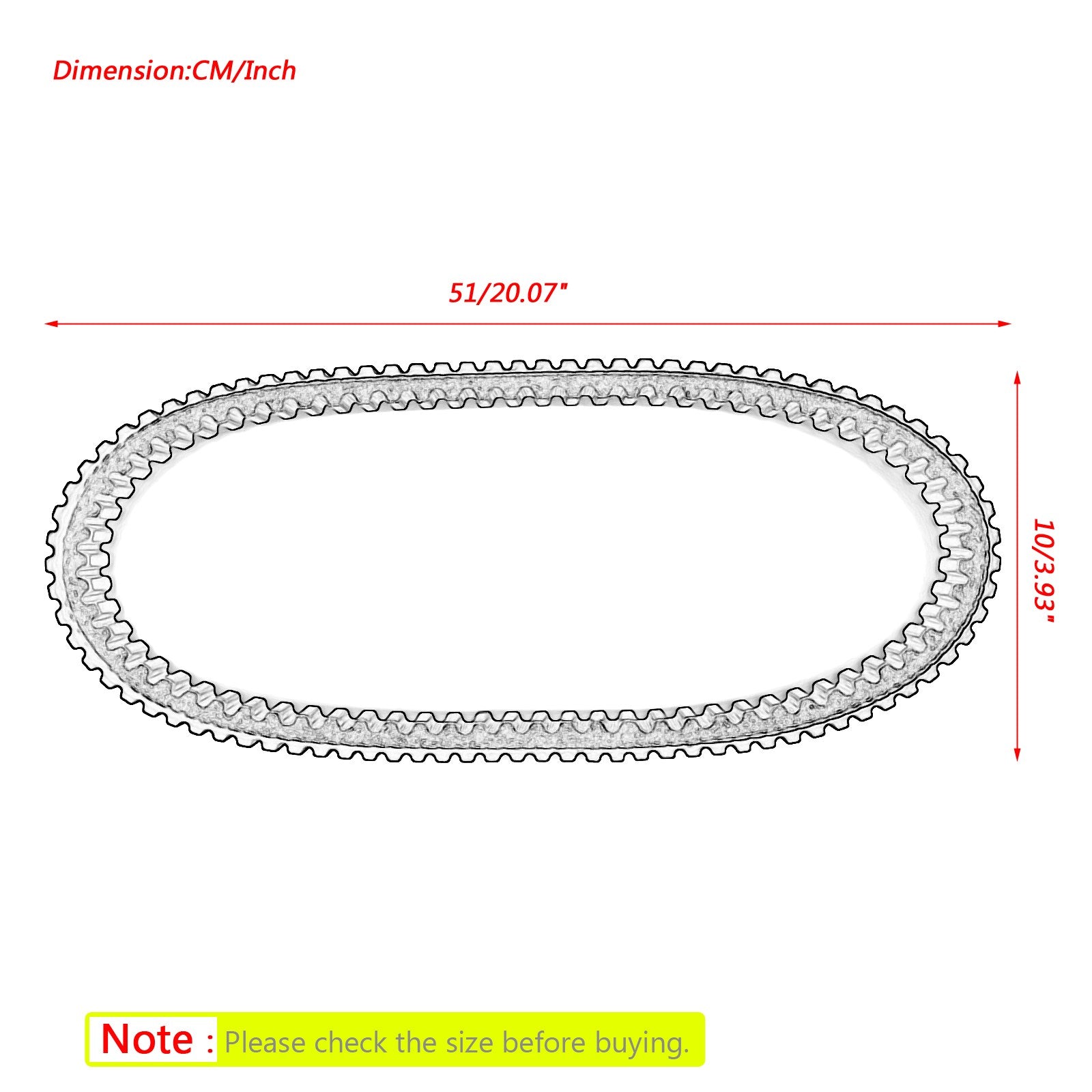 Drive Belt For Arctic Cat 0627-102 0627-036 0627-044 Ski-Doo417300155 Snowmobile