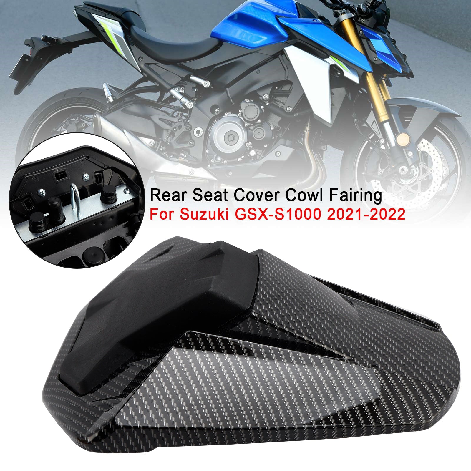 21-24 Suzuki GSX-S1000 Tampa traseira de capa de capa de capa