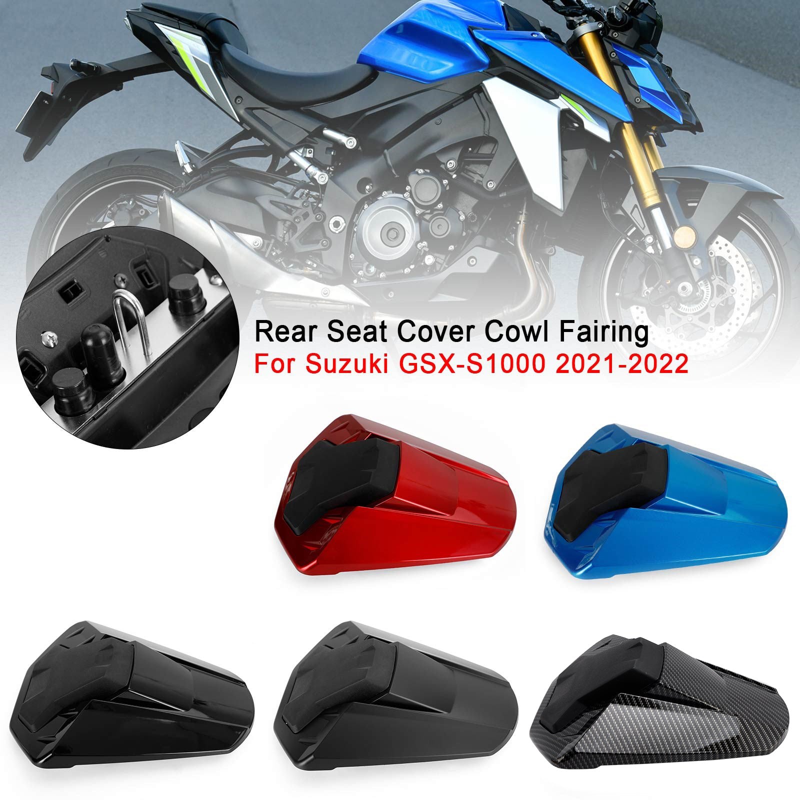 21-24 Suzuki GSX-S1000 Tampa traseira de capa de capa de capa