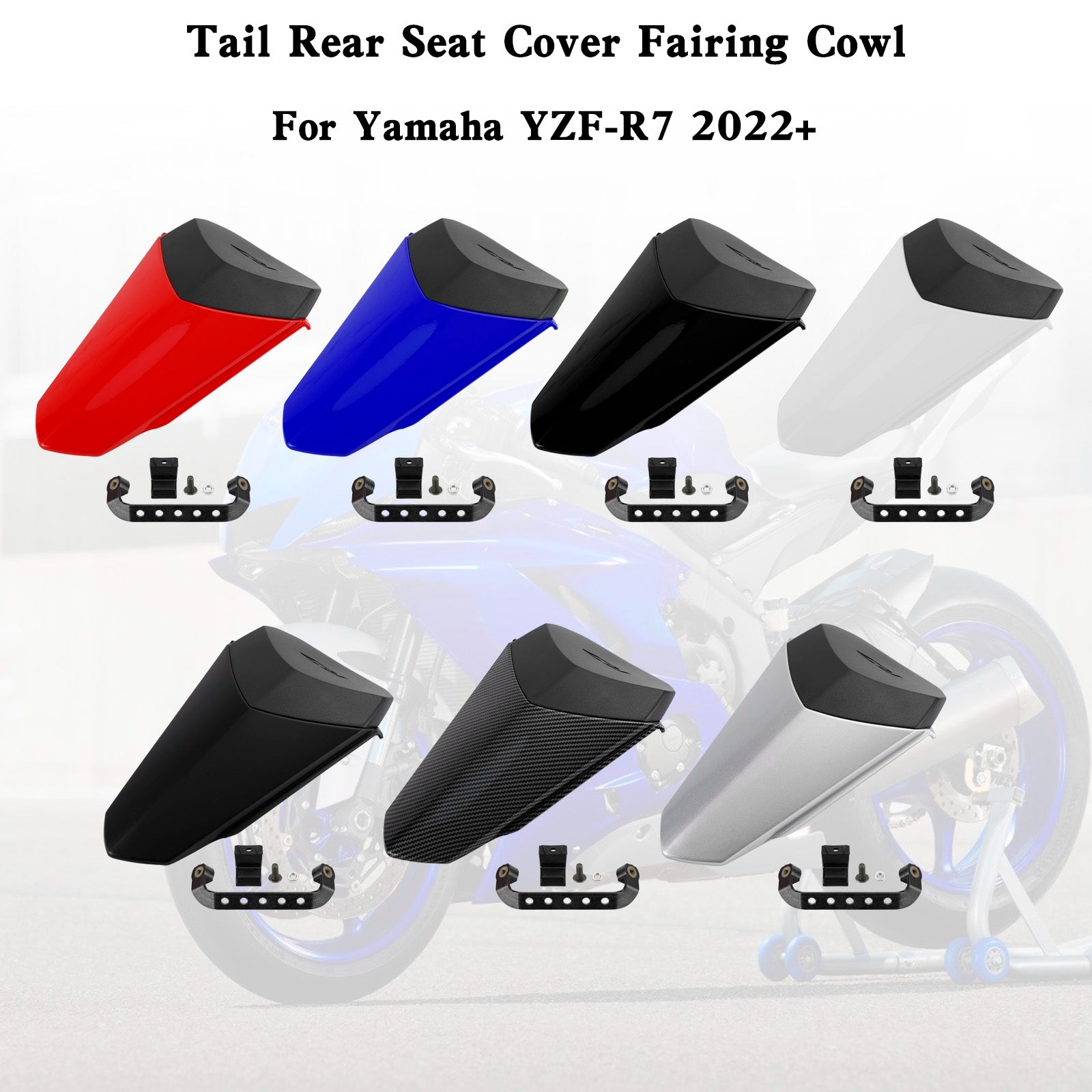 22-23 YAMAHA YZF R7 Tail Rear Seat Cover Fairing Cowl