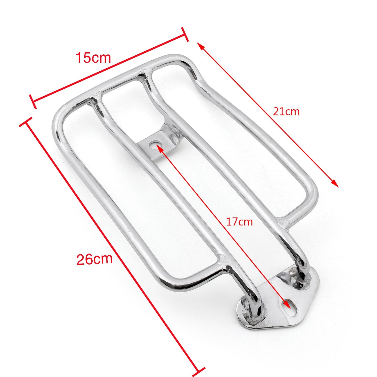 Portapacchi per sella Solo AU XL883 cromato 1200 Sportster 04-15