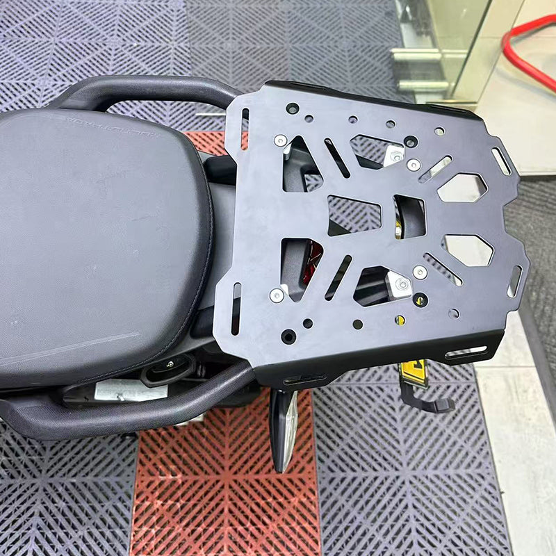 22-25 Ducati Multistrada V4 /S Aluminum Top Rack Carrier Luggage Plate Black