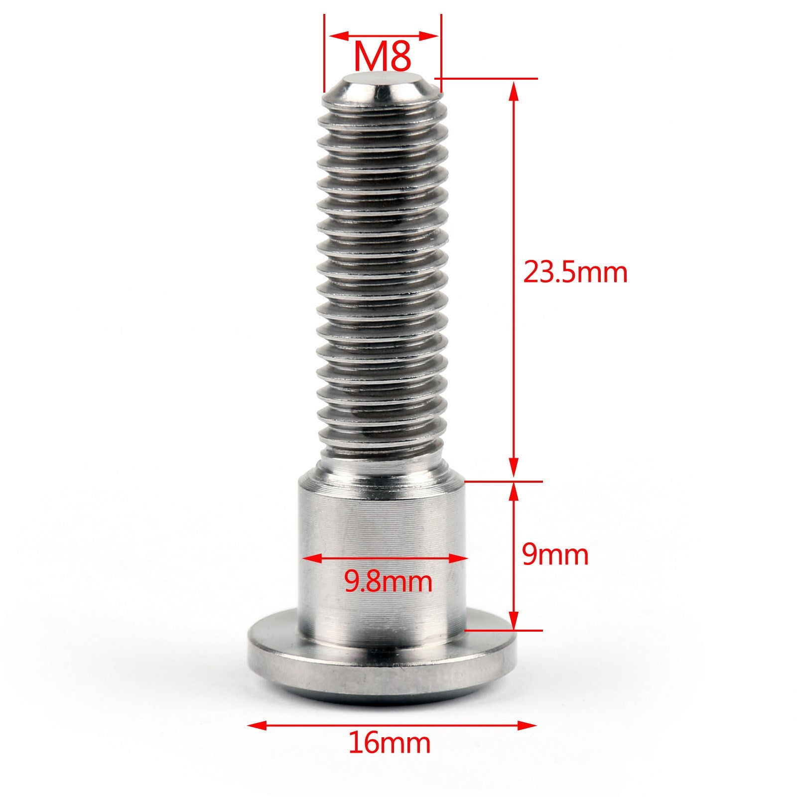 Disco para M8 H10 Rotor de titanio Ti Bolt Piece Suzuki 1 x Freno / GSXR 33 mm