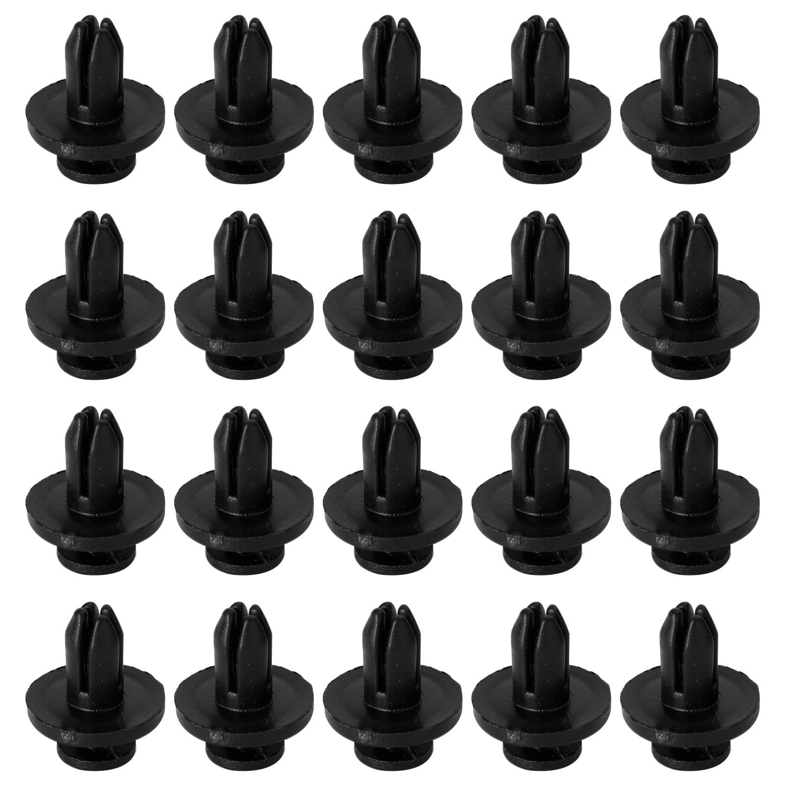 20 Pack 6mm Fairing Panel Trim Clips Screw In Rivets Clip Motorcycle Universal