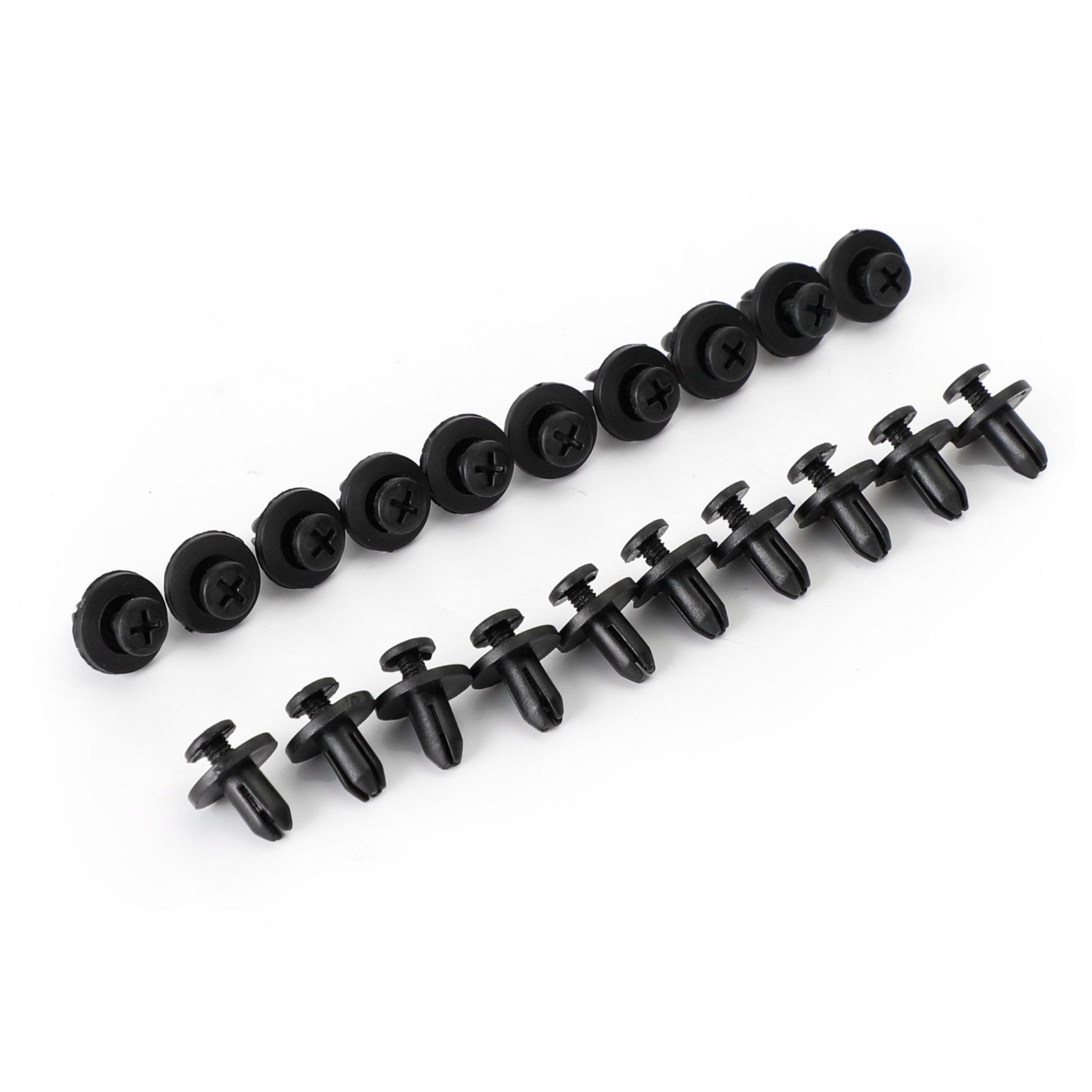 20 Pack 6mm Fairing Panel Trim Clips Screw In Rivets Clip Motorcycle Universal