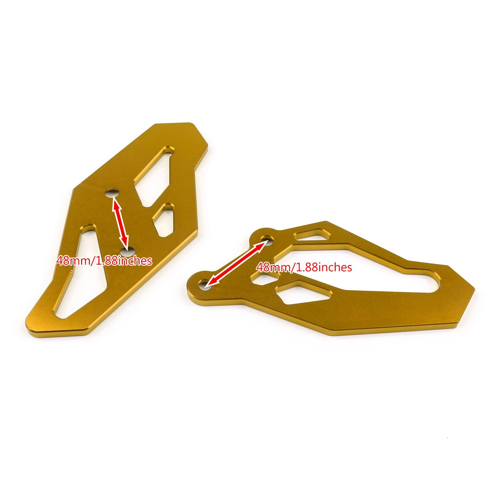 13-19 Yamaha YZF R3 R25 MT-03 CNC Plaques d'adaptation de repose-pieds en or CNC