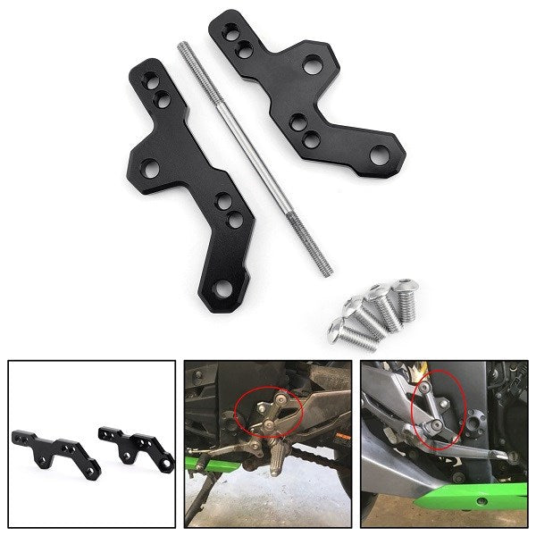 Adjustable Rearsets Foot Pegs Mount Bracket Base For Kawasaki Ninjia 300 Z300