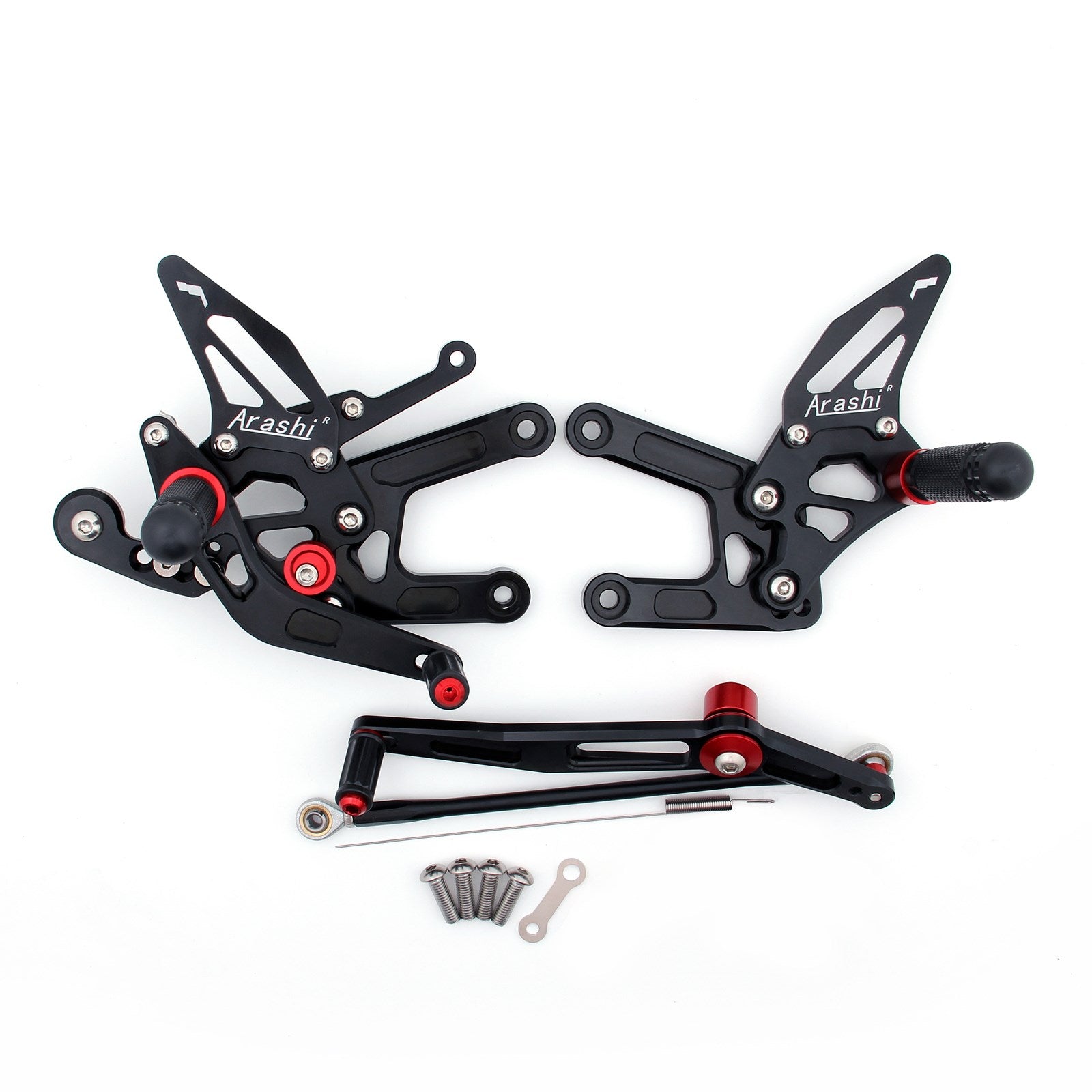 Estribos traseros para Yamaha YZF 600 R6 2006-2016 negro