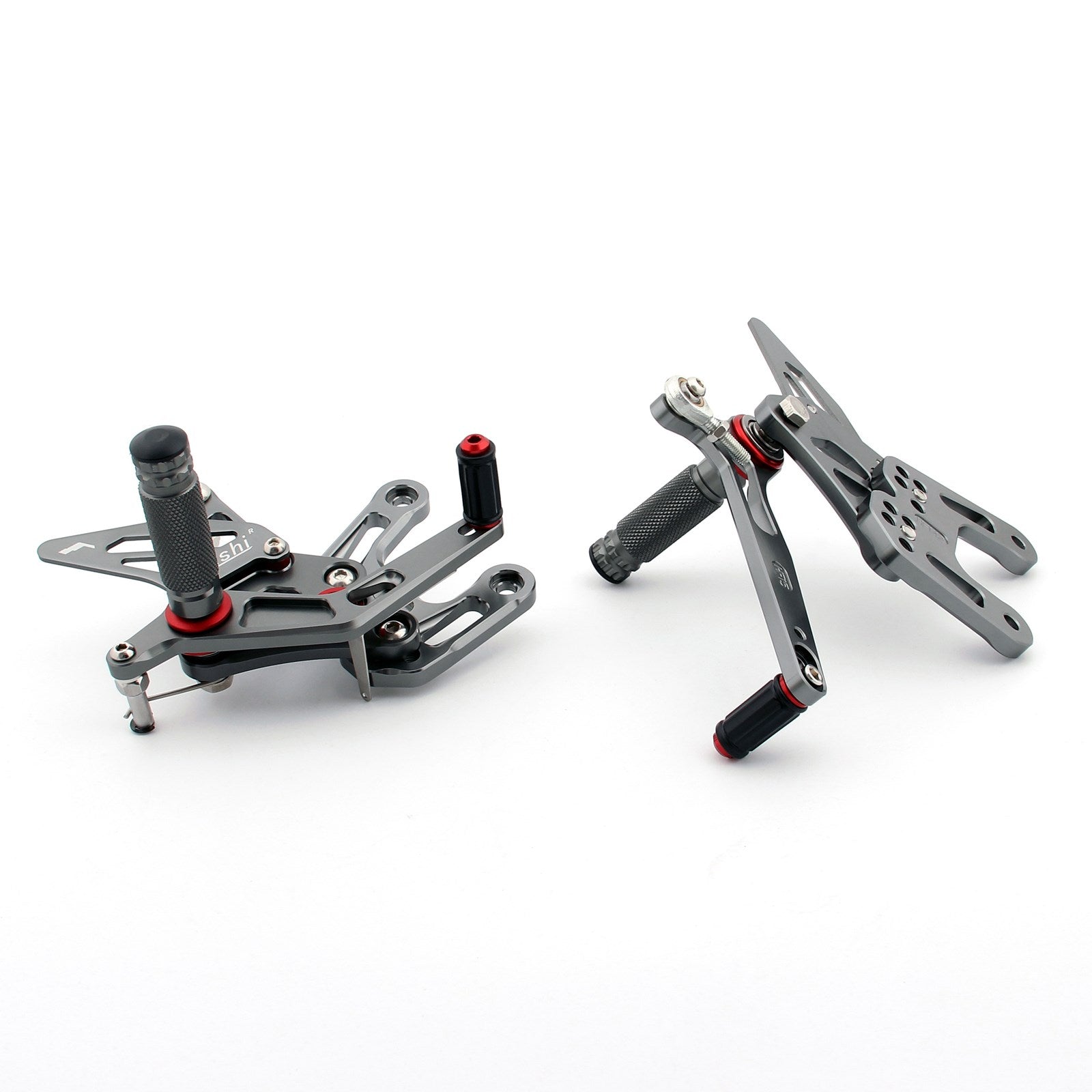 11-15 Kawasaki ZX-10R Ninja ZX10R/ZX1000/ZXT00J CNC Rider Rearsets Pegs de apoio para os pés cinza