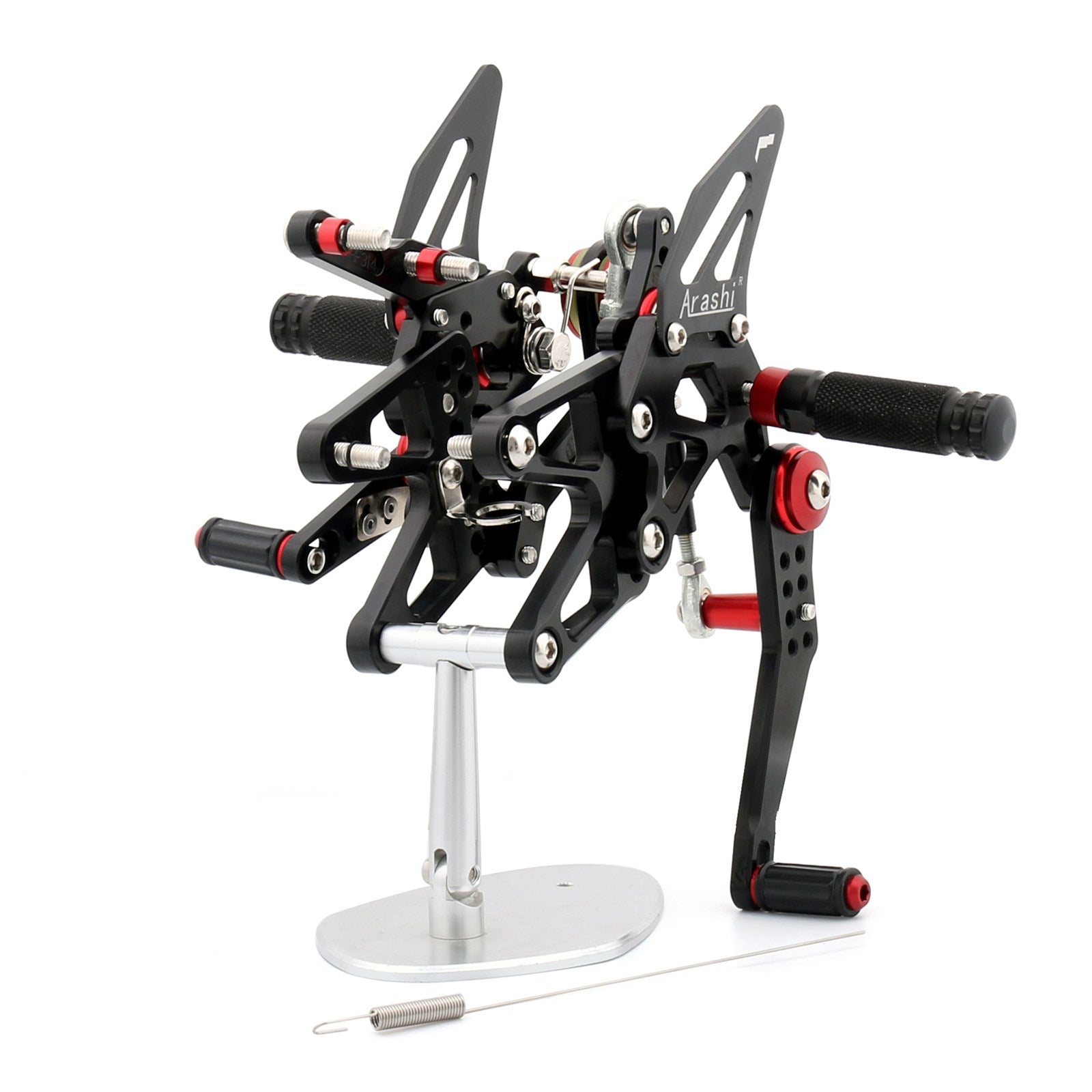 13-17 Triumph Dayton 675 CNC Racing Footrest Rearsets Rear Set Foot pegs BLK