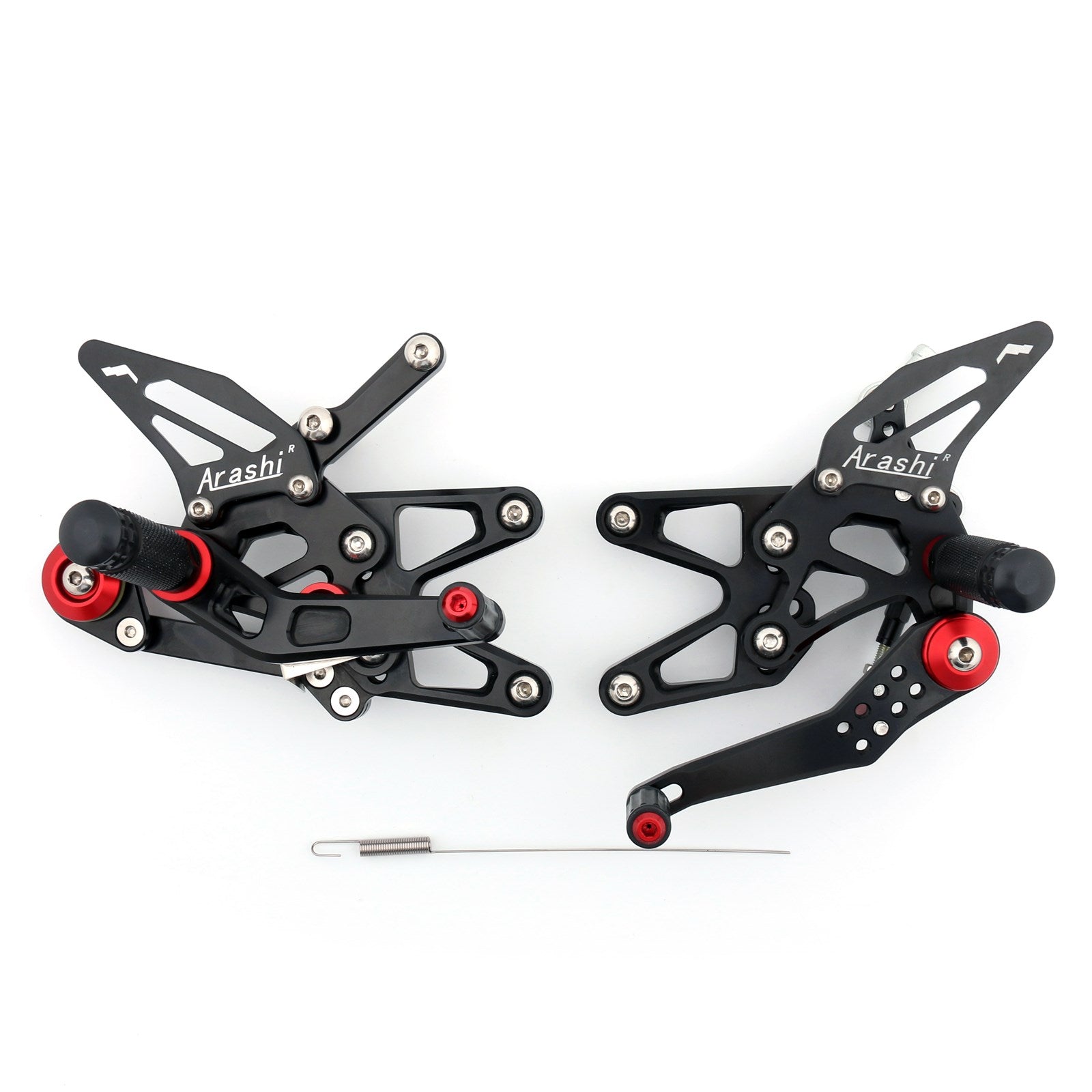 13-17 Triumph Dayton 675 CNC Racing Footrest Rearsets Rear Set Foot pegs BLK