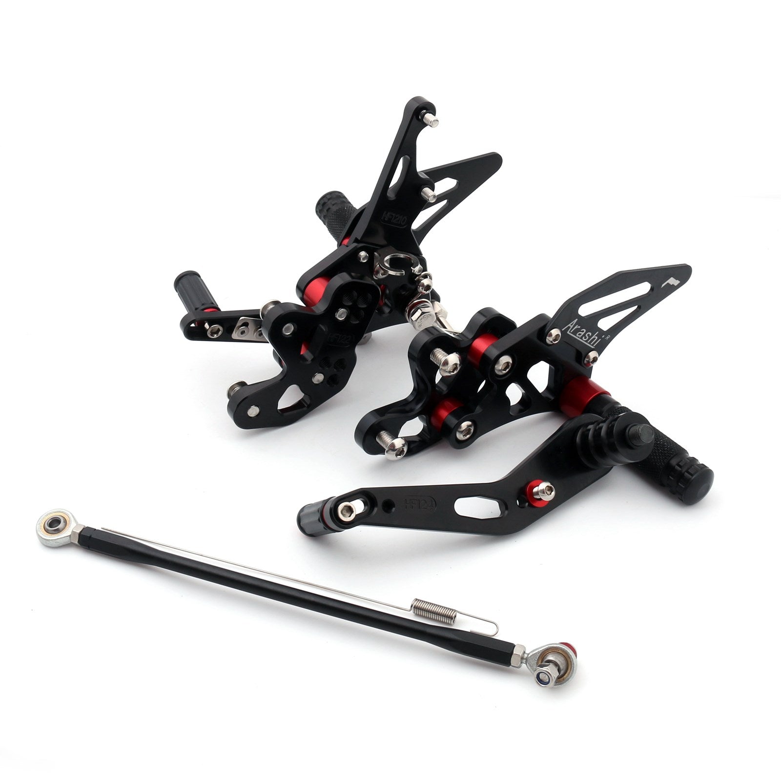 11-19 Suzuki GSXR 600 750 Black Racing Footrest Rearsets Rear Set Foot pegs