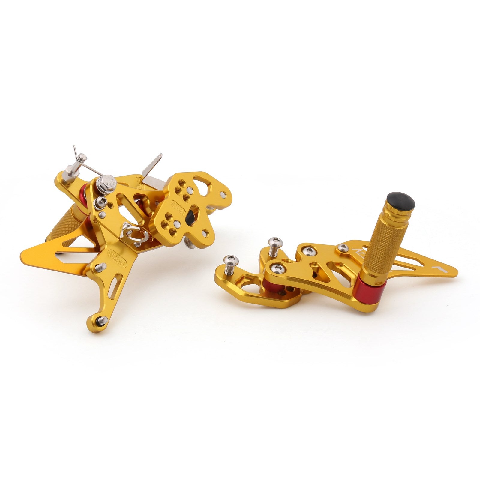 Racing Footrest Rearsets Rear Set Foot pegs For Suzuki GSXR 600/750 11-19 Gold