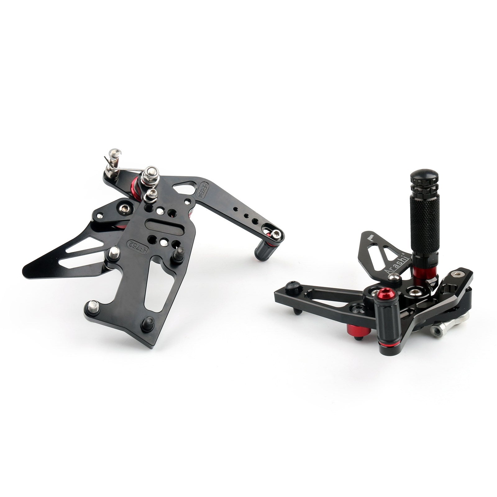 2011-2015 Triumph Speed ​​Triple 1050 Zwart CNC verstelbare voetsteunen met verstelbare voetsteun